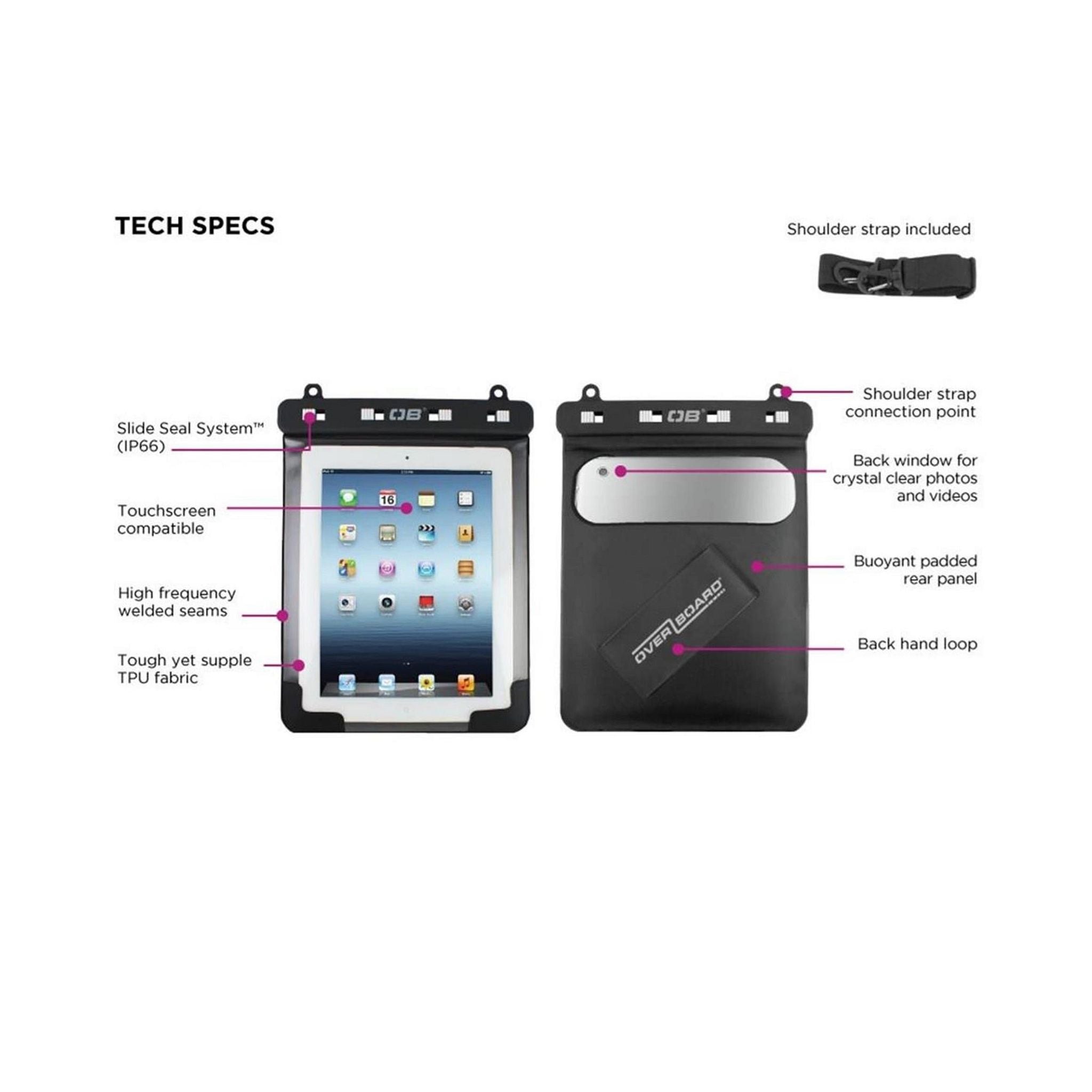 OverBoard wasserdichtes Etui für iPad Black
