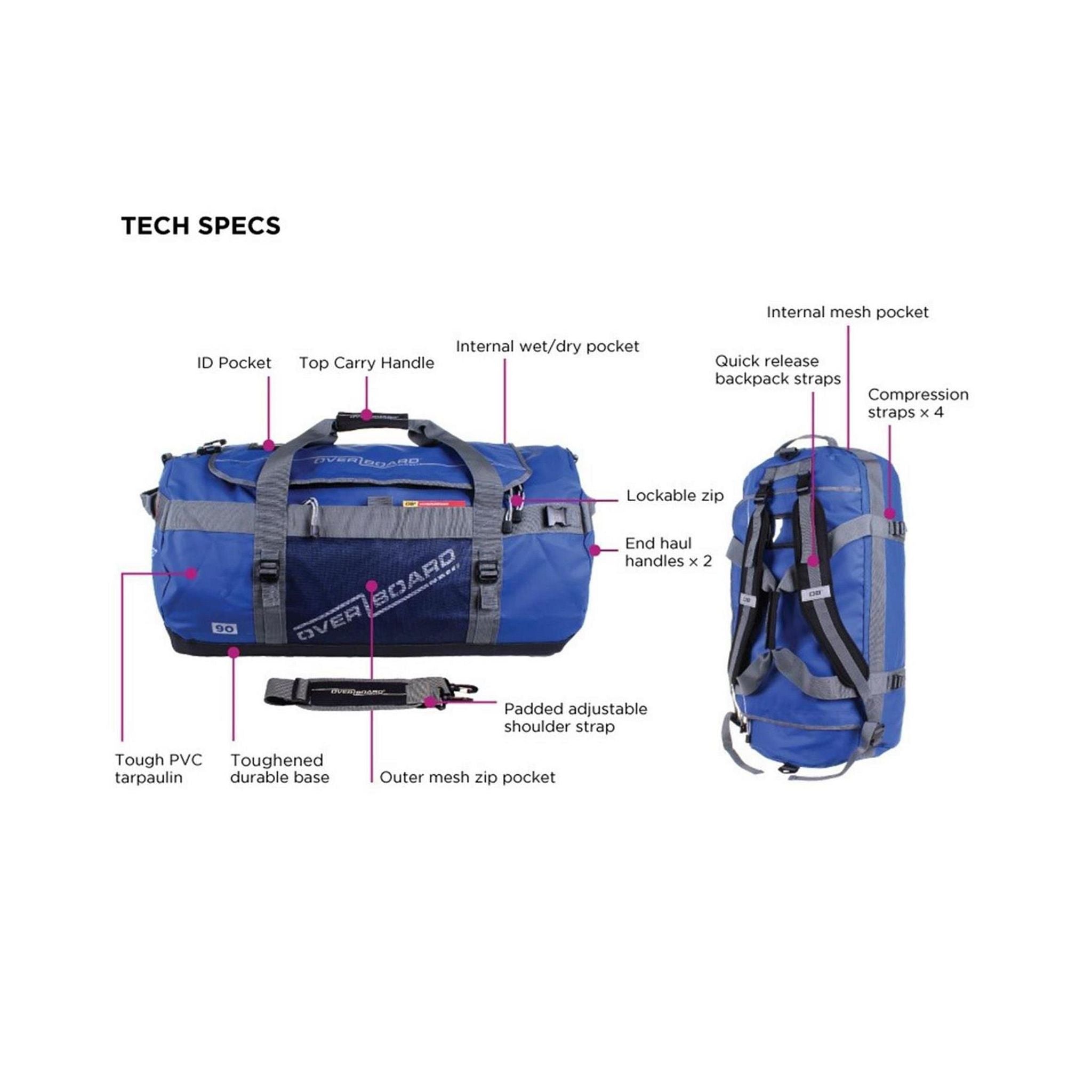 OverBoard wasserdichte Duffel Bag ADV 90