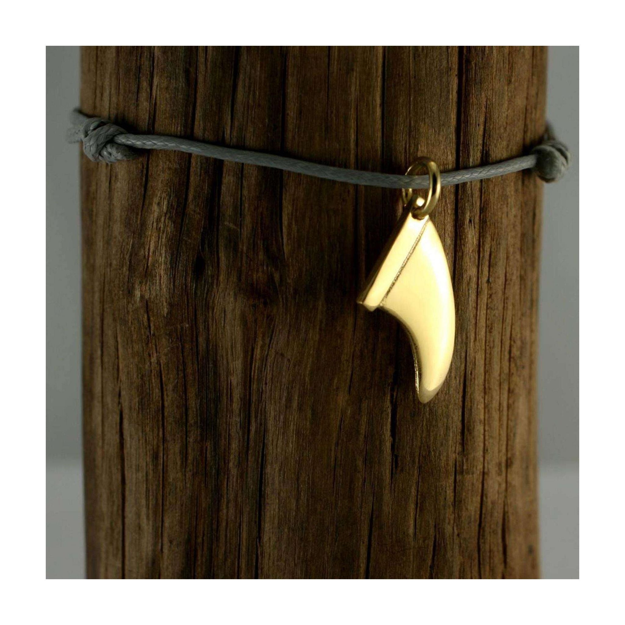 Silver+Surf Silberschmuck Surfboard-Finne S Gold
