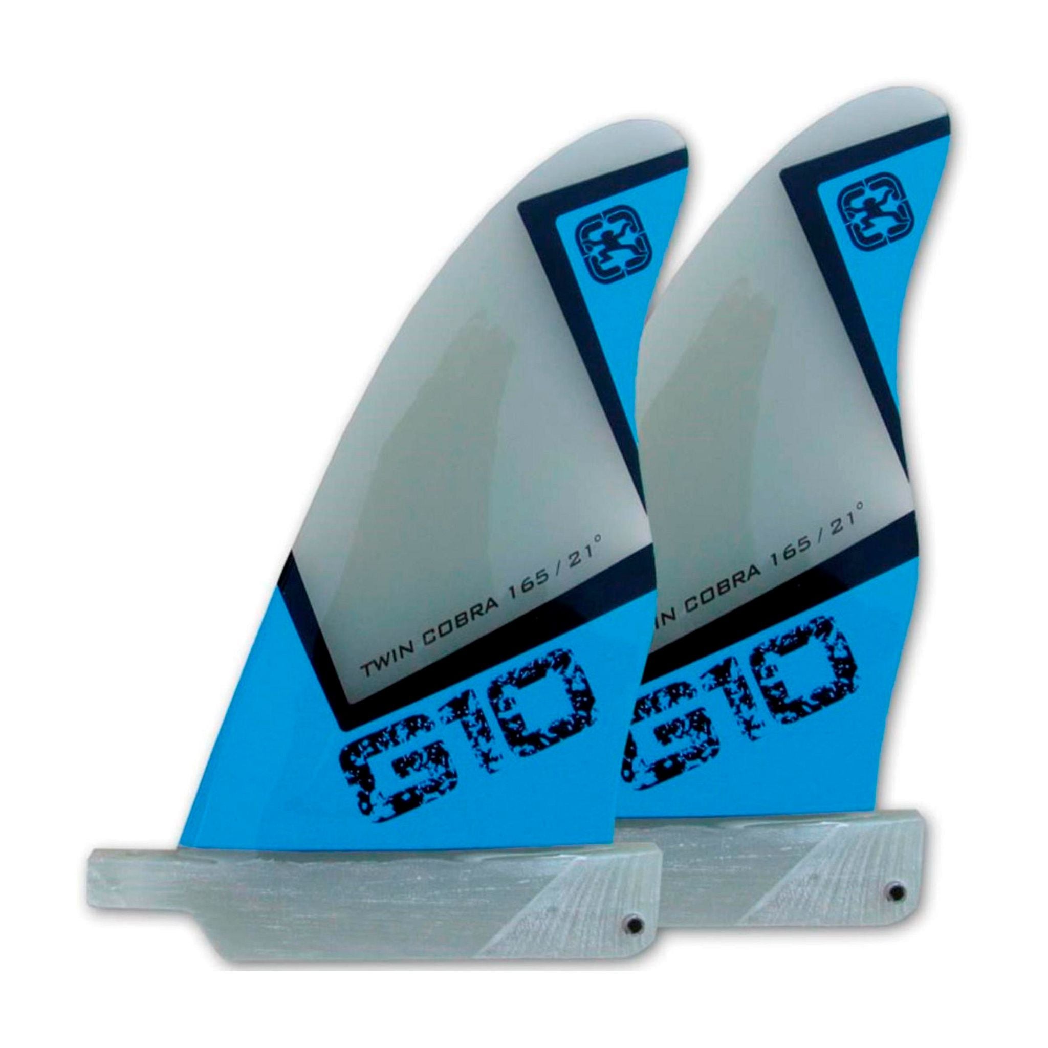 Tekknosport fins G-10 Twin Cobra Blue Wave