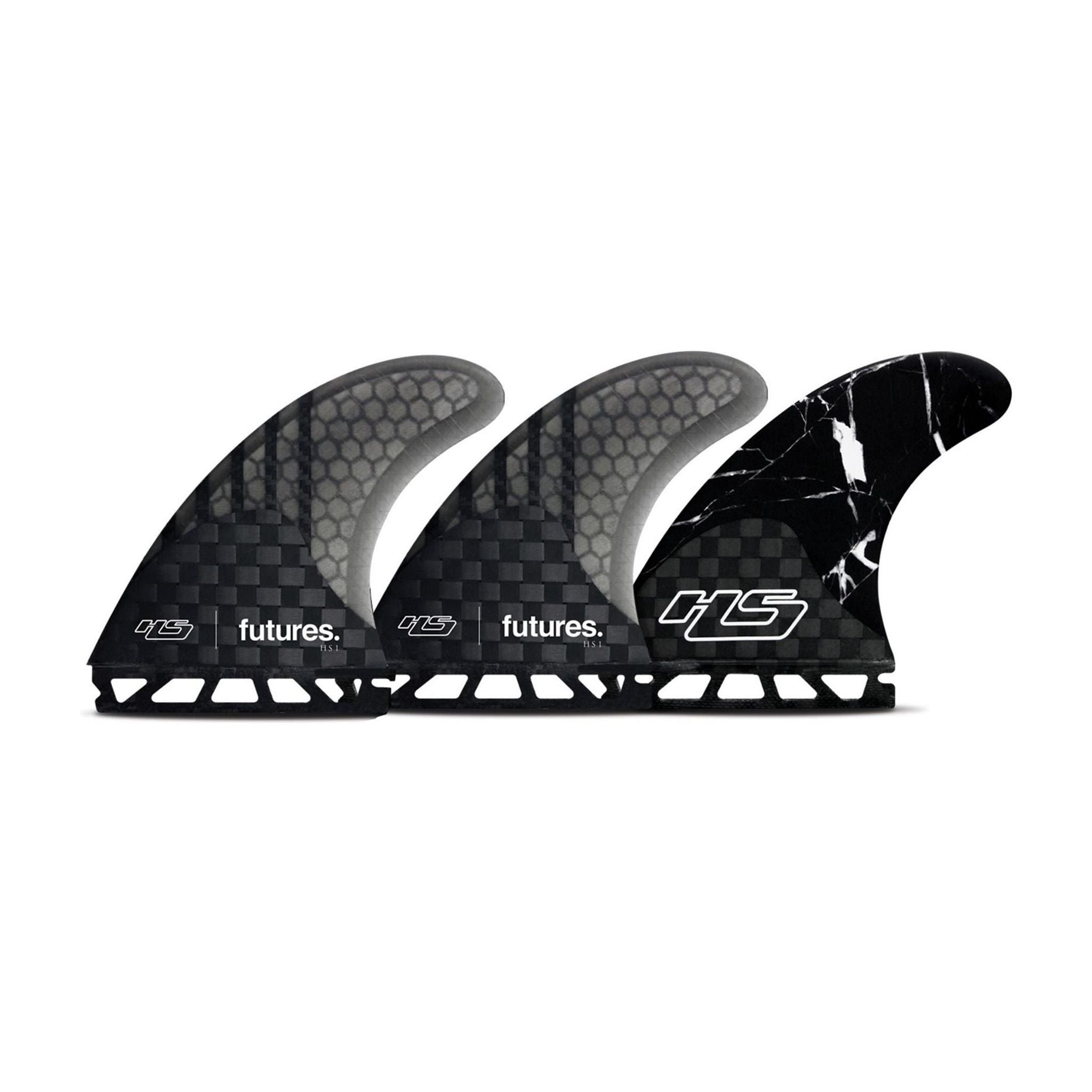 FUTURES Thruster Fin Set HS1 Hayden Cox Generation L Black 8.4