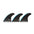 FUTURES Thruster Fin Set JJF-2 Techflex S Black 4.0