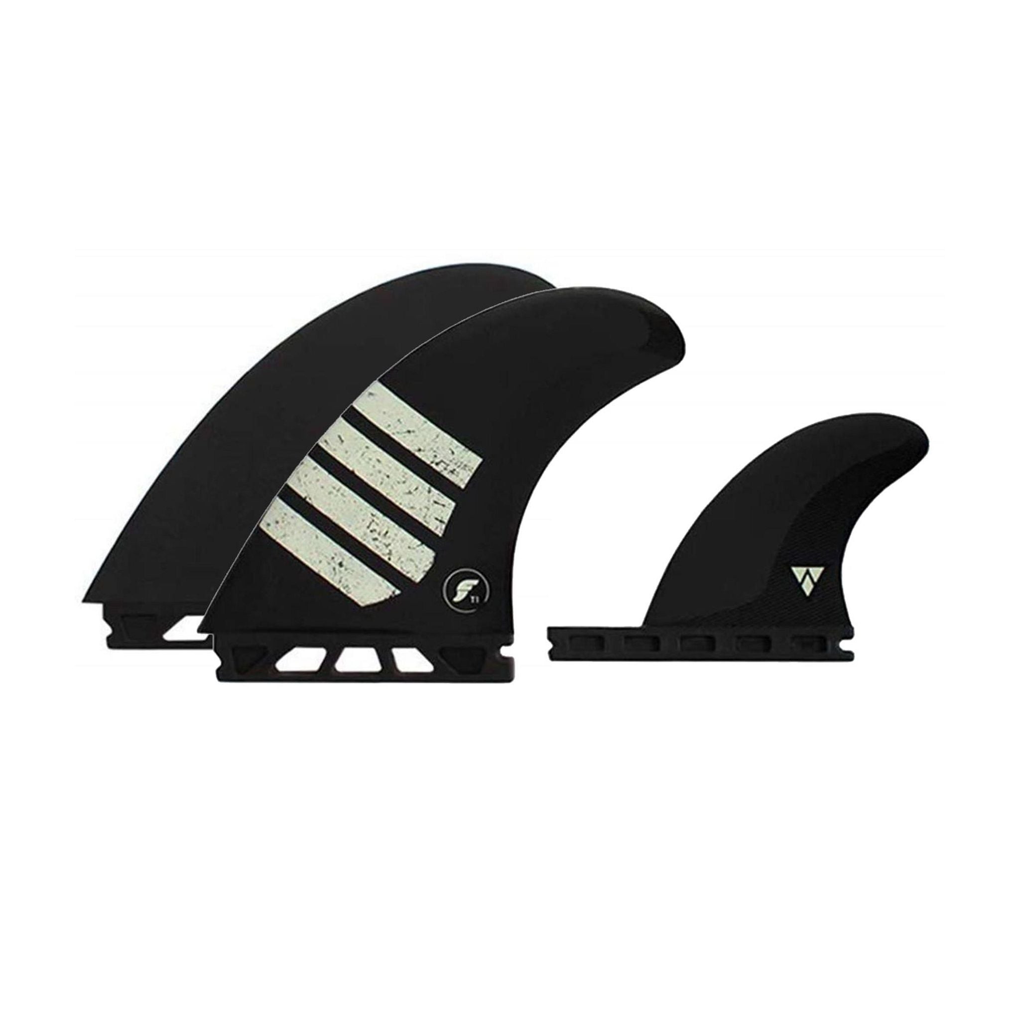 Futures Twin Tri Fin Set T1 Alpha N/A Black