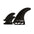 FUTURES 2+1 Fin Set HS 2+1 Compound Hayden Black
