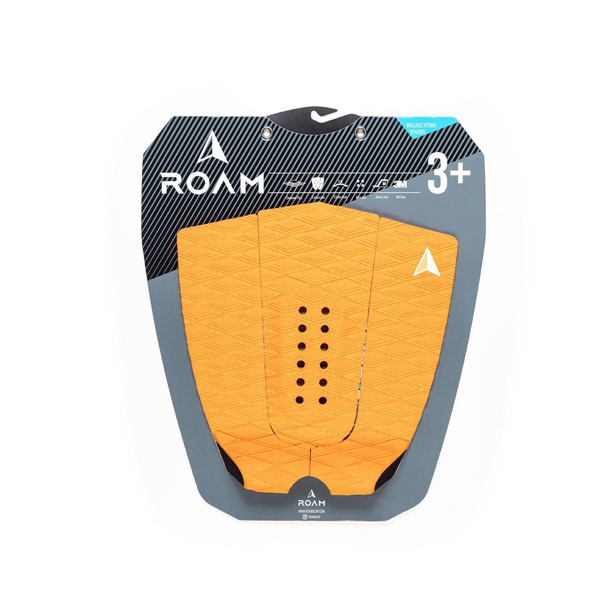 ROAM Footpad Deck Grip Traction Pad 3-tlg Orange