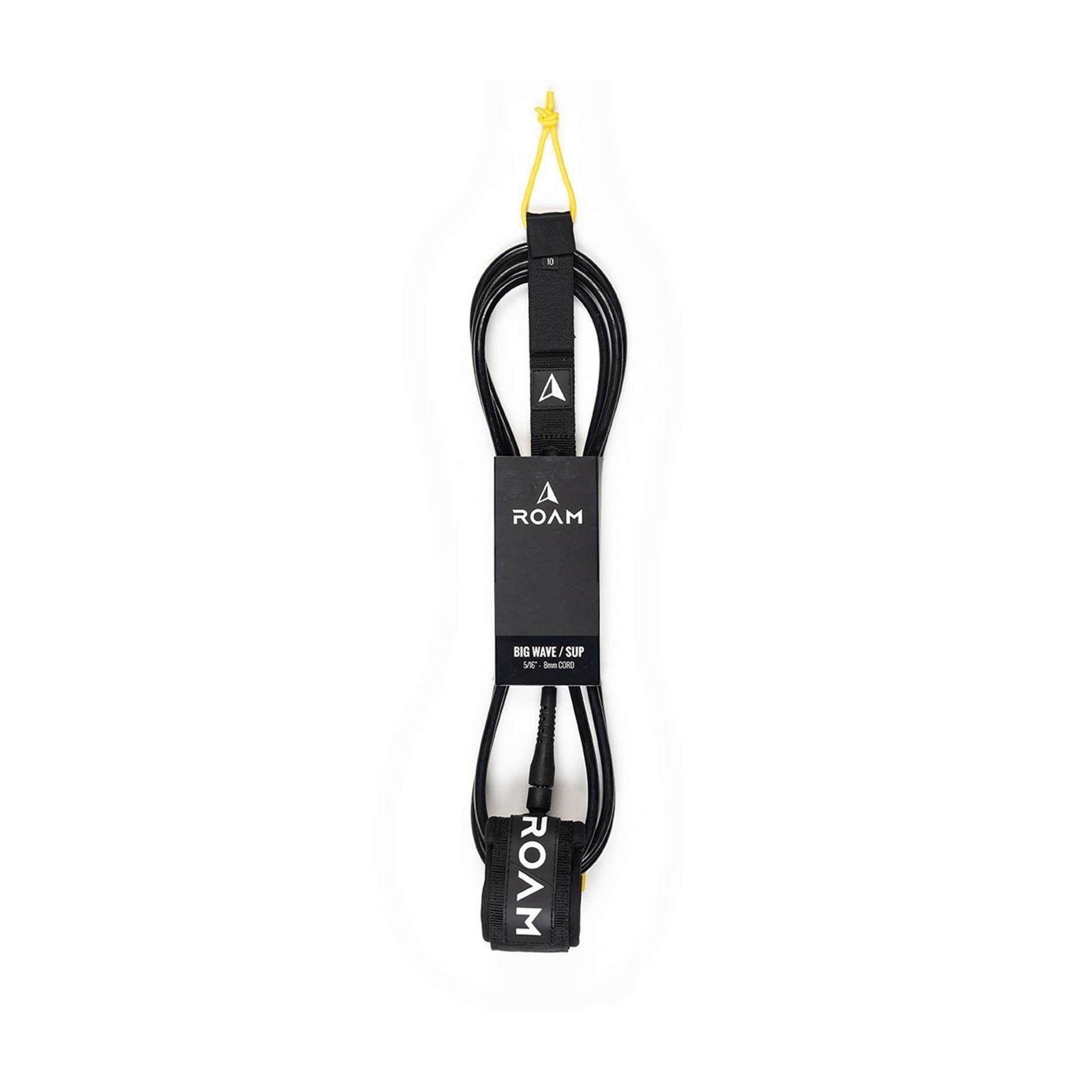 ROAM Surfboard Leash Big Wave Black