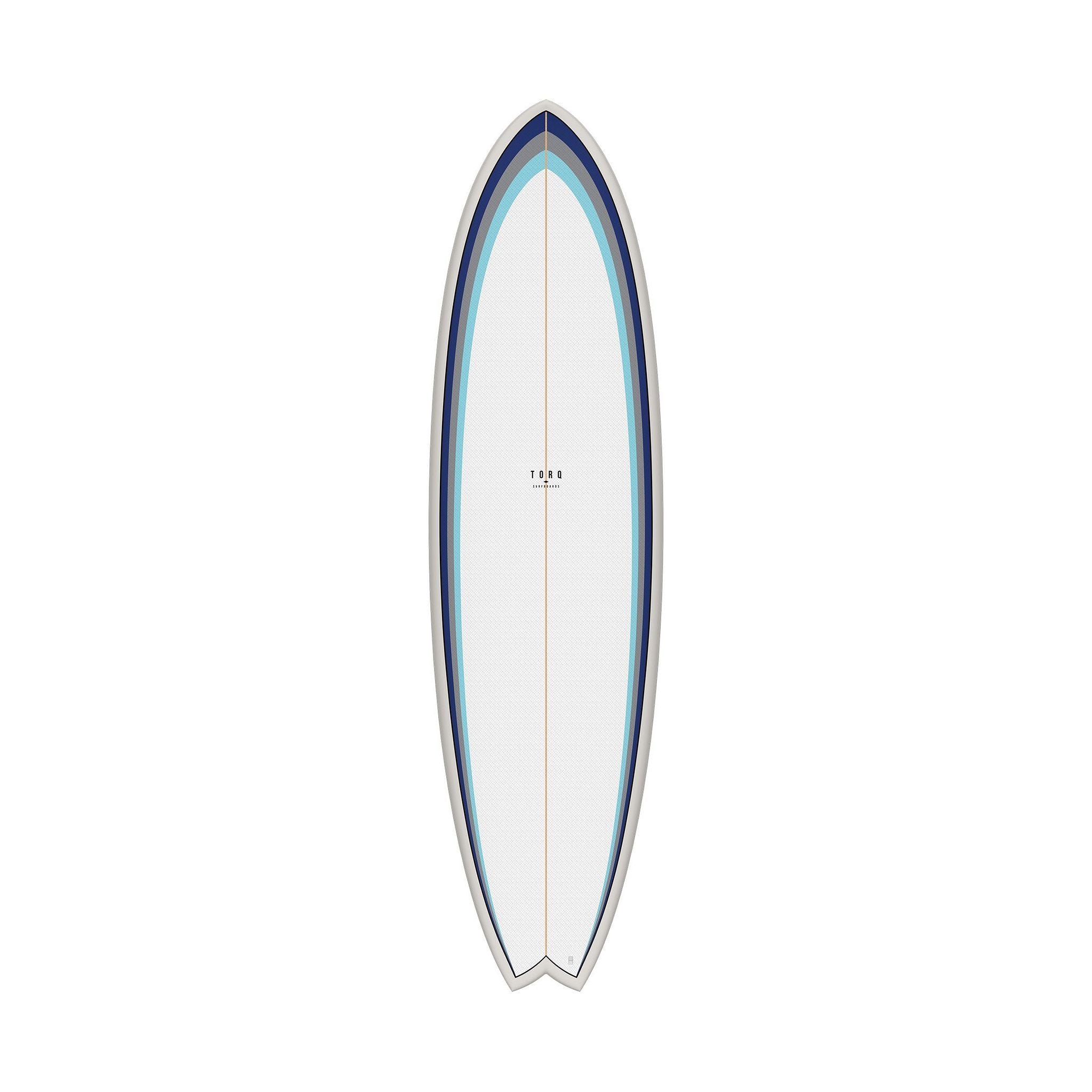 TORQ TET 7.2 MOD Fish Classic 3.0 Surfboard x 22 1/2 53 White