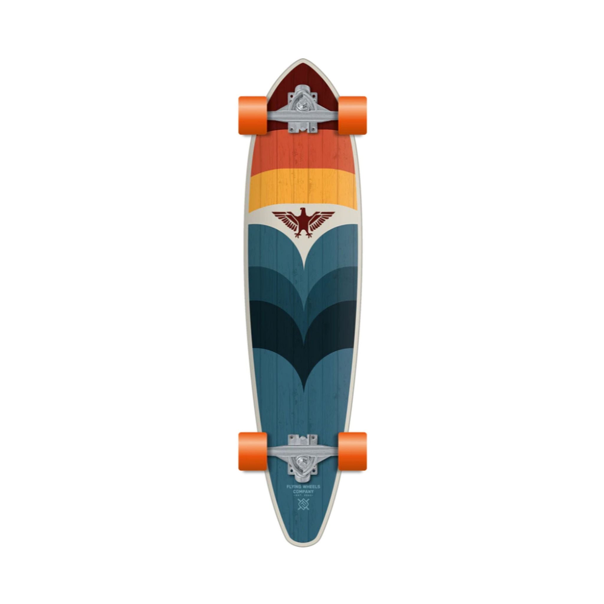 Flying Wheels Gun Skateboard Eagle 35 x 8.5 Multicolor