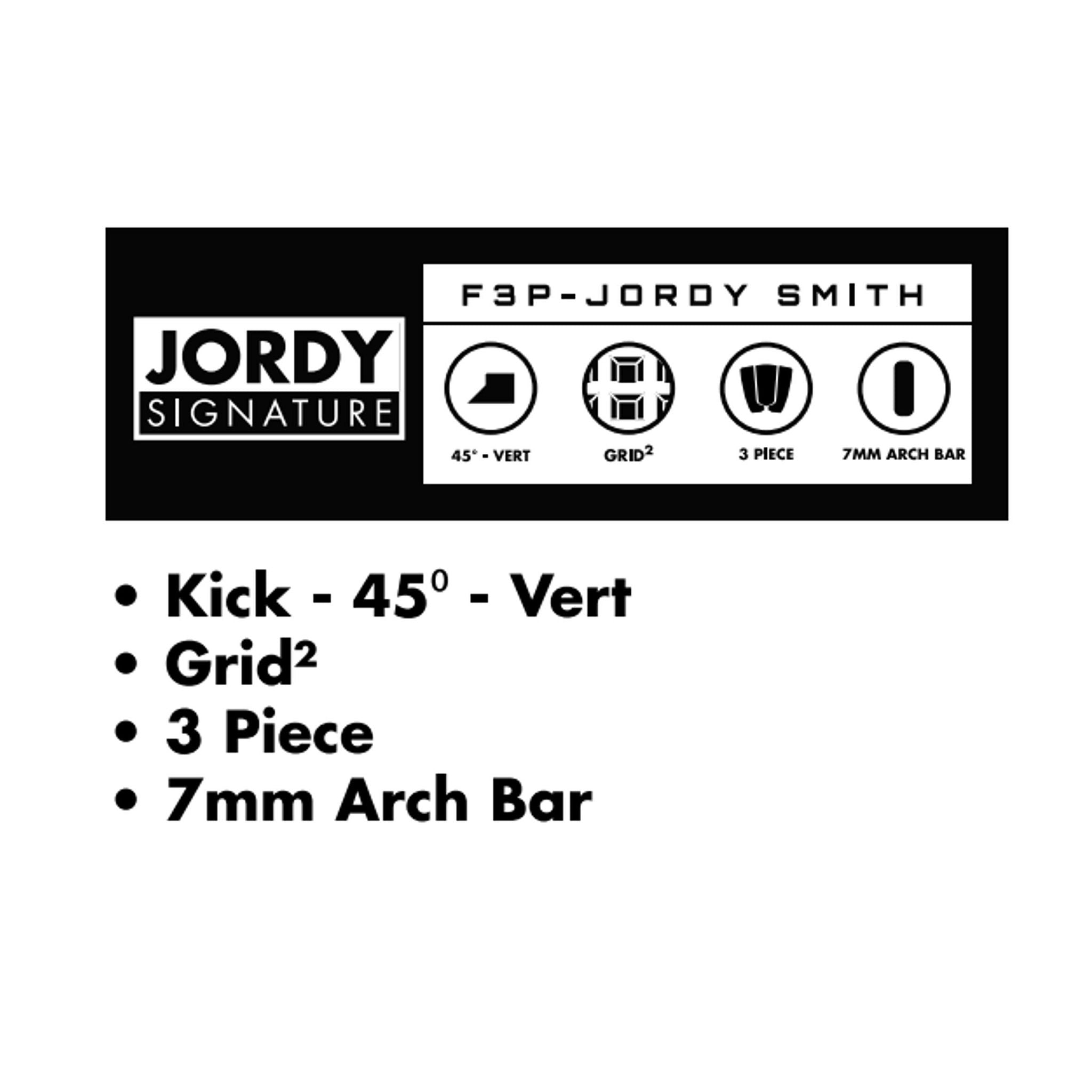 FUTURES Traction Pad Surfboard Footpad Jordy Black