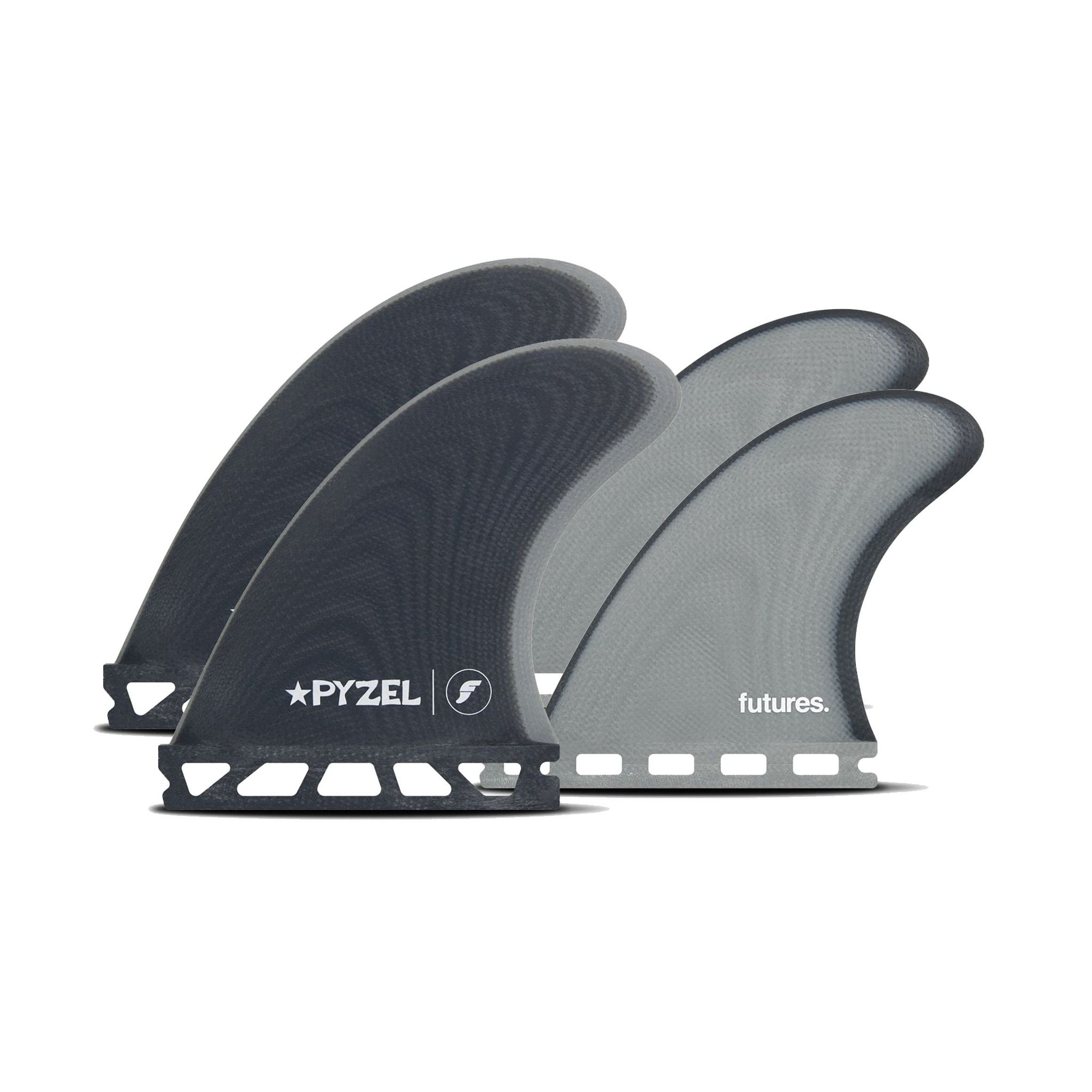 FUTURES Quad Fin Set Pyzel Padillac Control M Grey 3.4