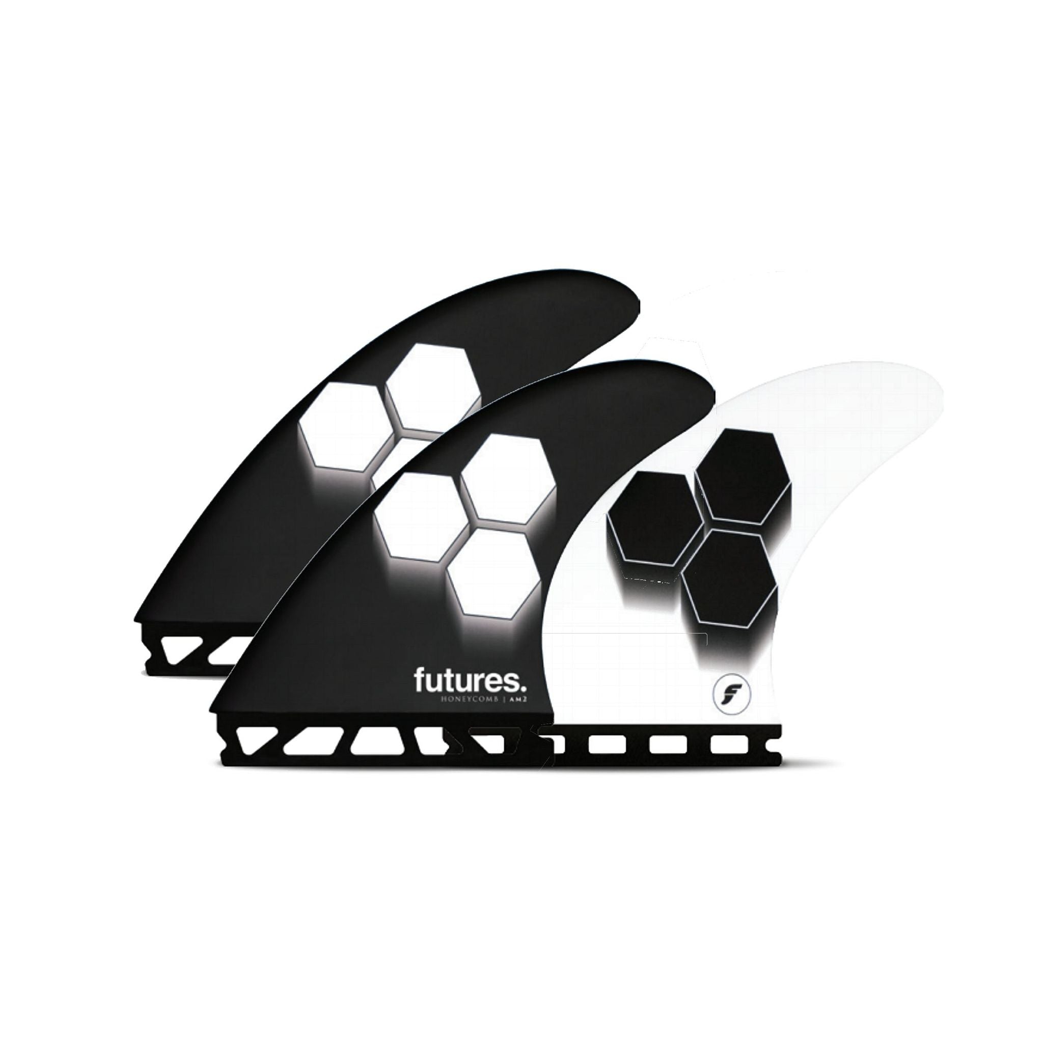 Futures Thruster fin set AM2 Al Merrick Honeycomb L Black 5.8