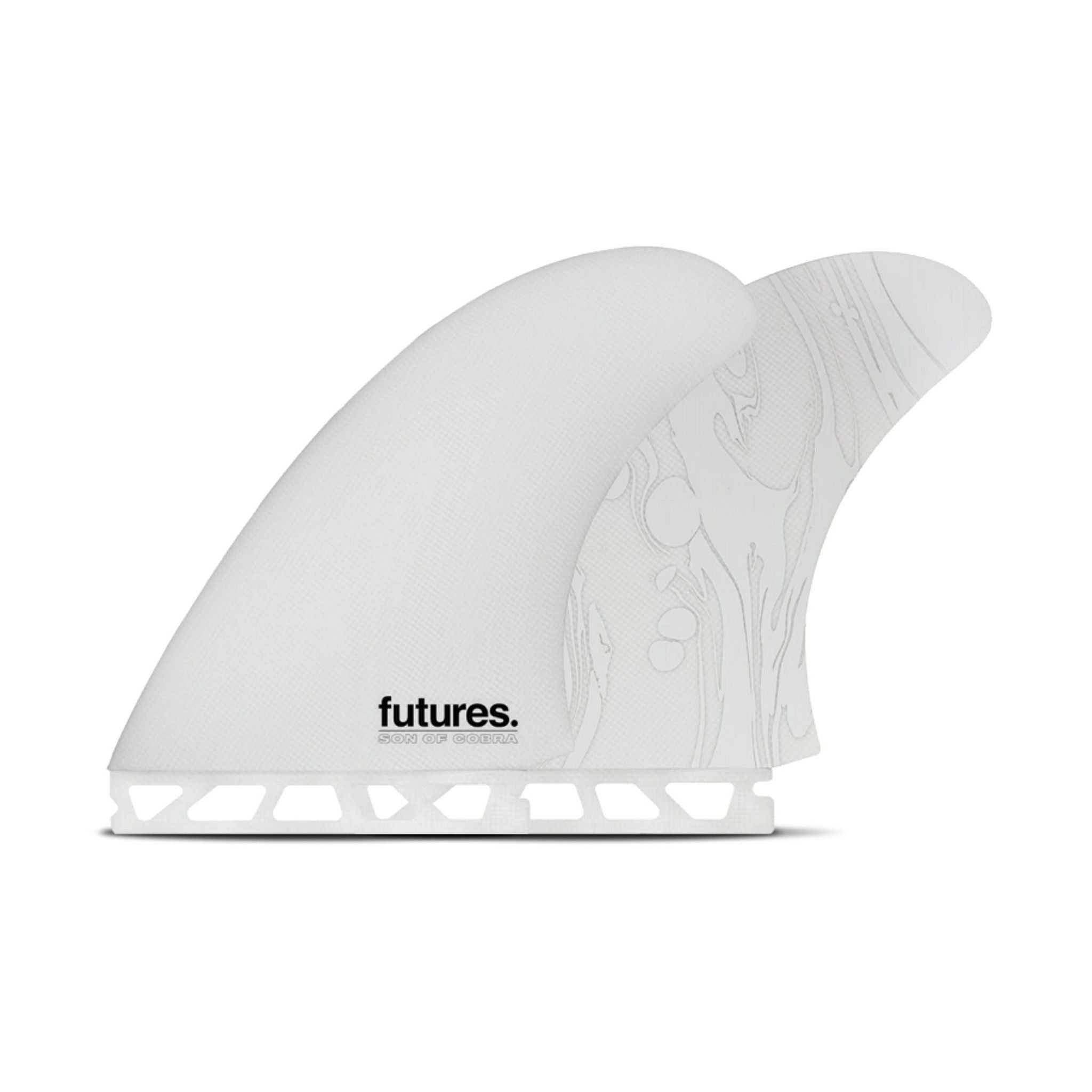 FUTURES Twin Fin Set Son of Cobra fiberglass Unisize Gray