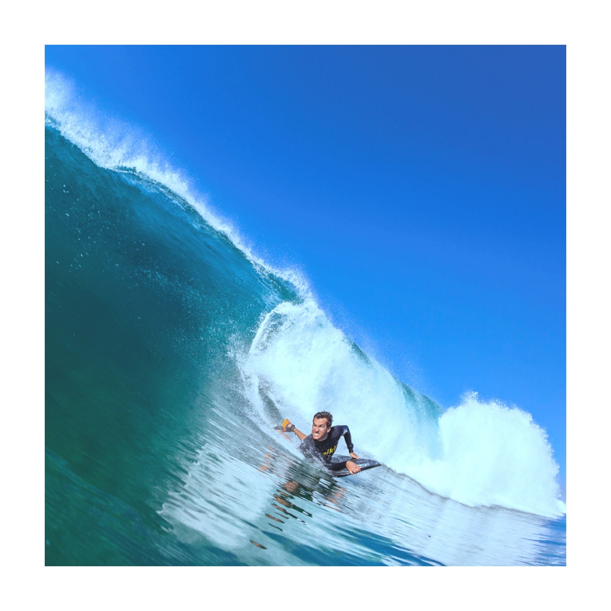 FLOOD Bodyboard Usurper 37 Yellow Aqua