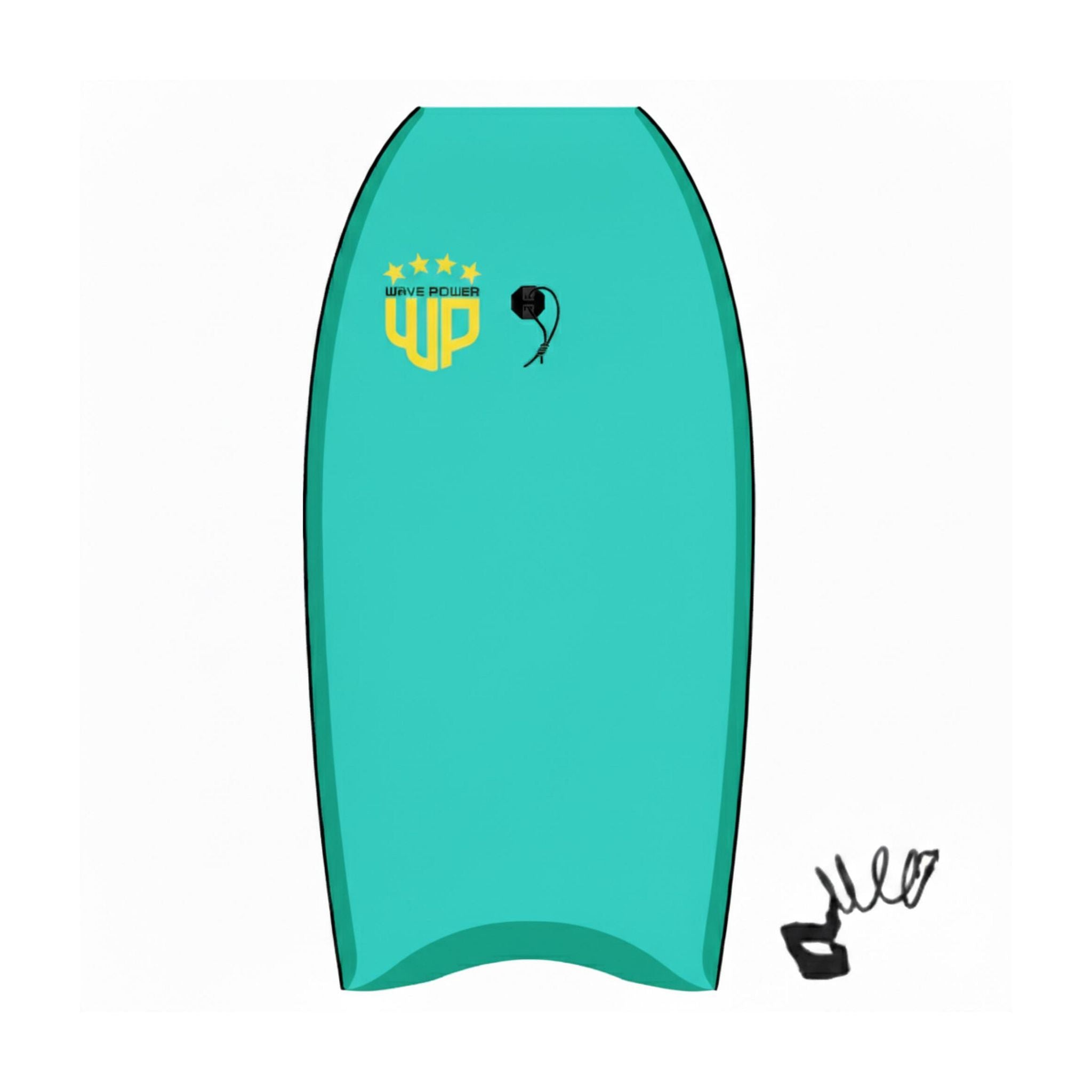 Wave Power Bodyboard Woop 33 Teal Aqua