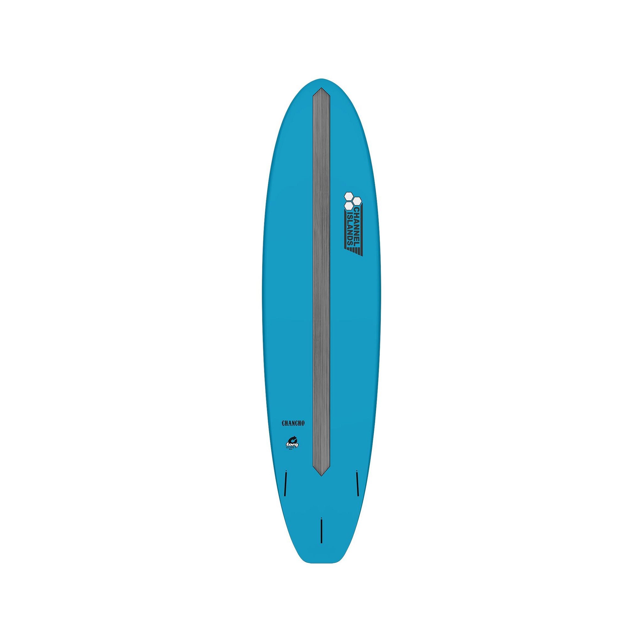 Surfboard CHANNEL ISLANDS X-lite Chancho 8.0 Blue x 22 1/4 63 Mini Longboard