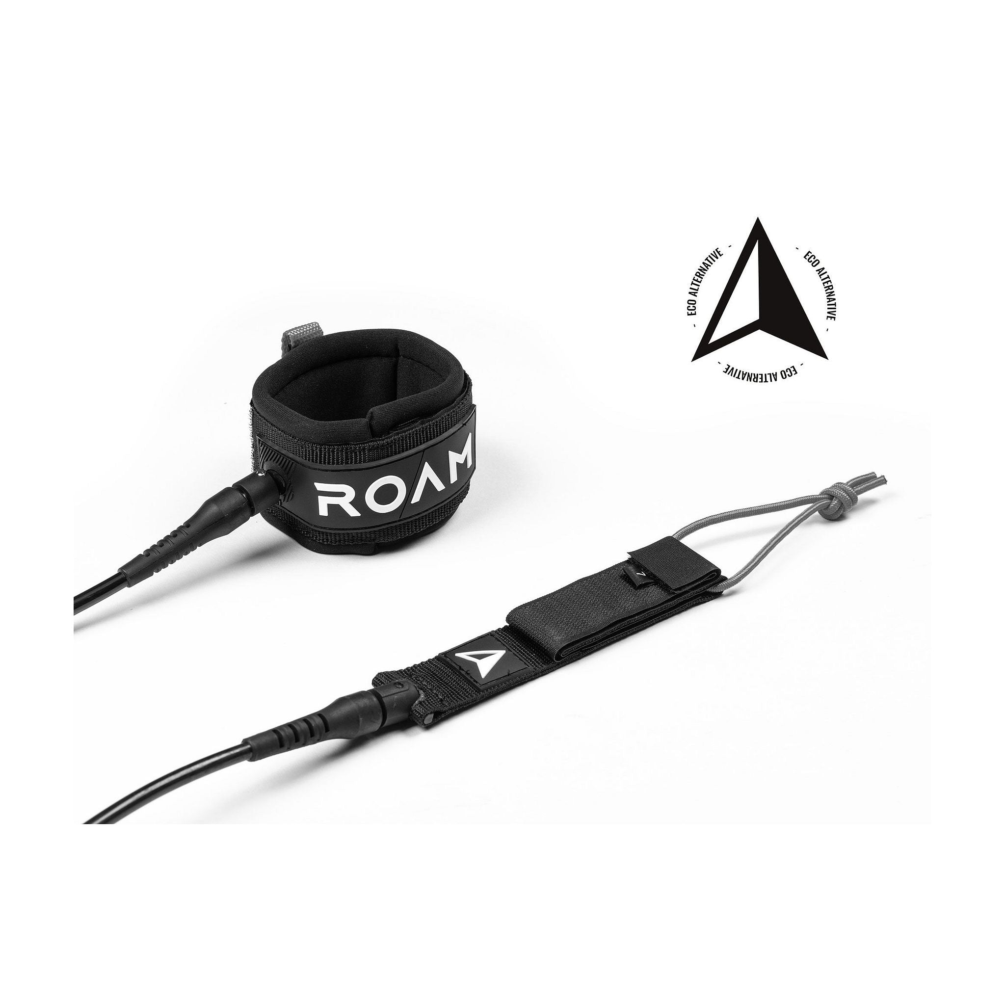 ROAM Surfboard ECO Leash Recycled Knee 9.0 Black ECO