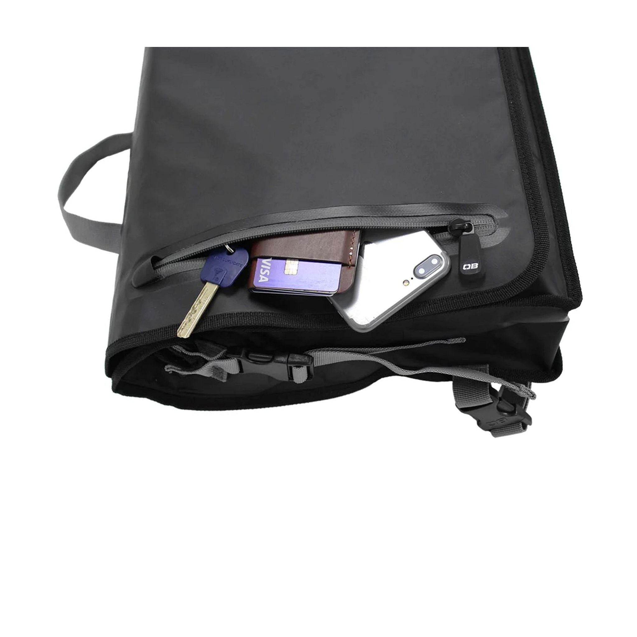 OverBoard waterproof messenger bag courier bag Black