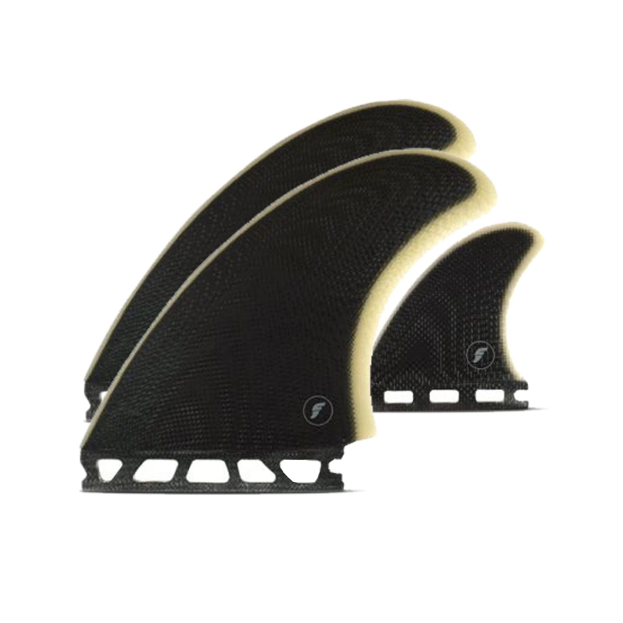 FUTURES Twin +1 Tri-Fin Set by Pukas Unisize Black