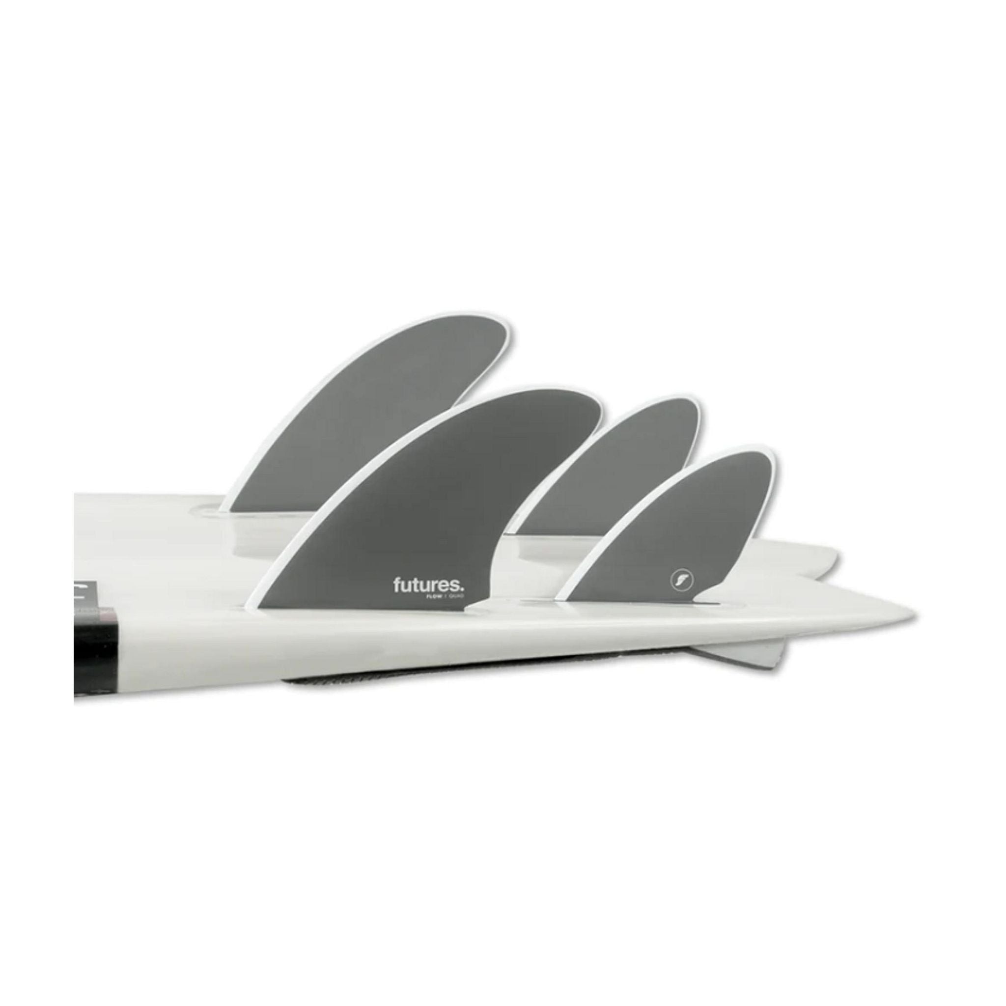 FUTURES Quad Fin Set Flow Quad Honeycomb Unisize Gray 5.6