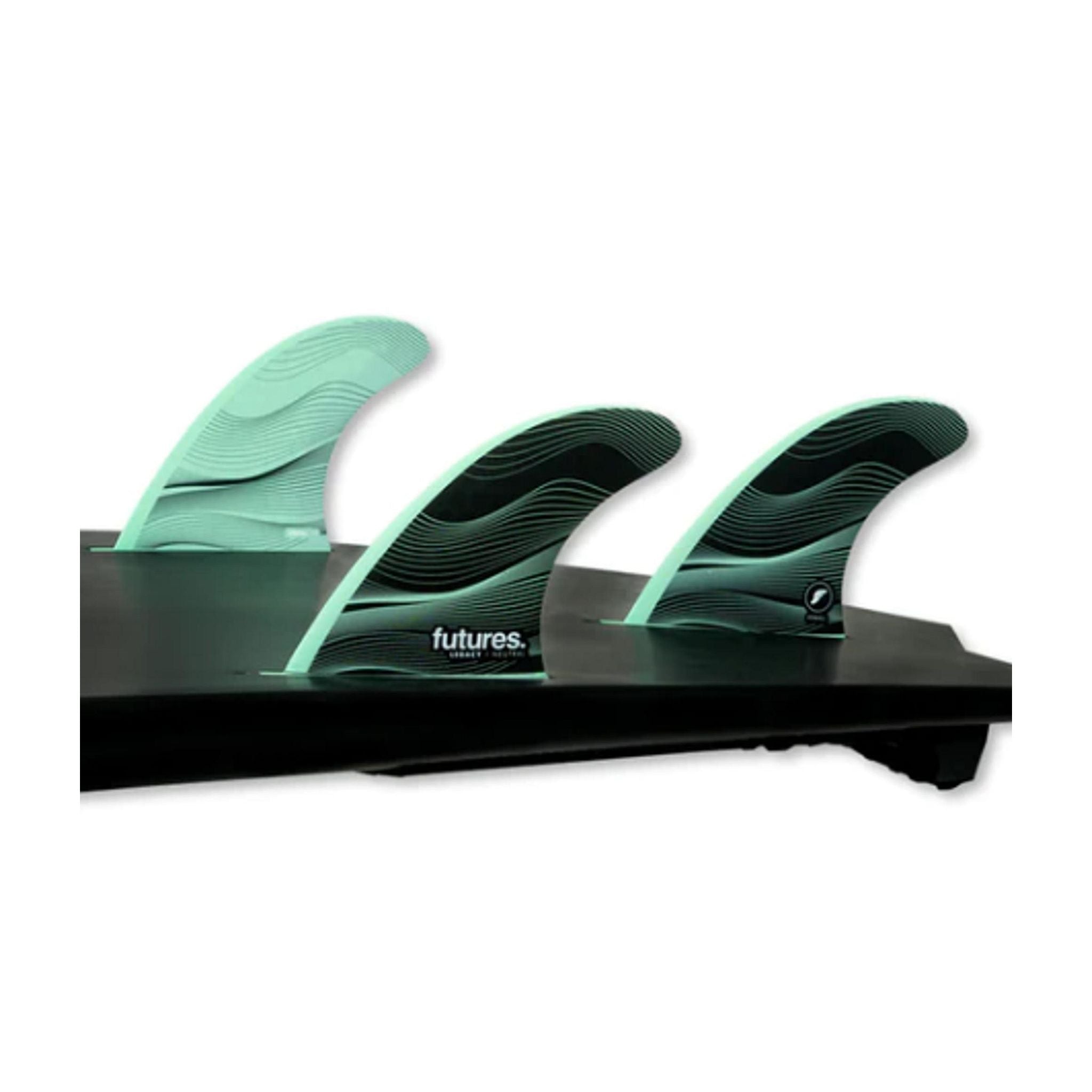 FUTURES Thruster Fin Set F3 Legacy neutral XS Green 5.8