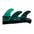 FUTURES Thruster Fin Set F6 Legacy neutral M Green 6.4