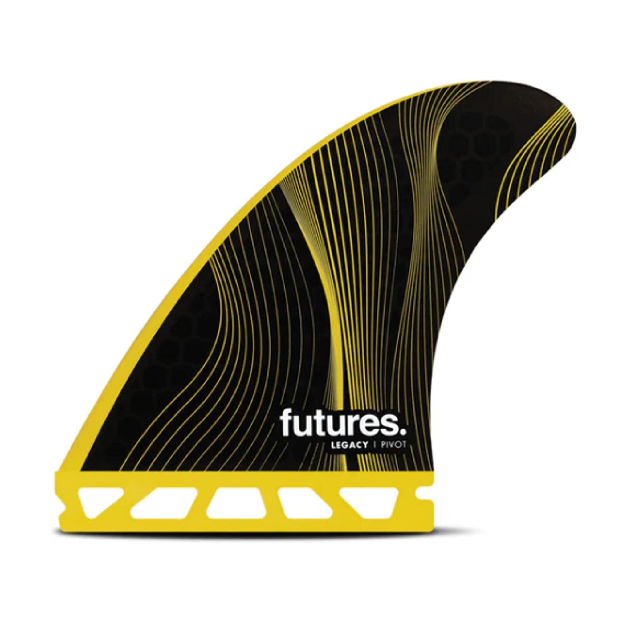 FUTURES Thruster Fin Set P6 Legacy Pivot M Yellow 6.5