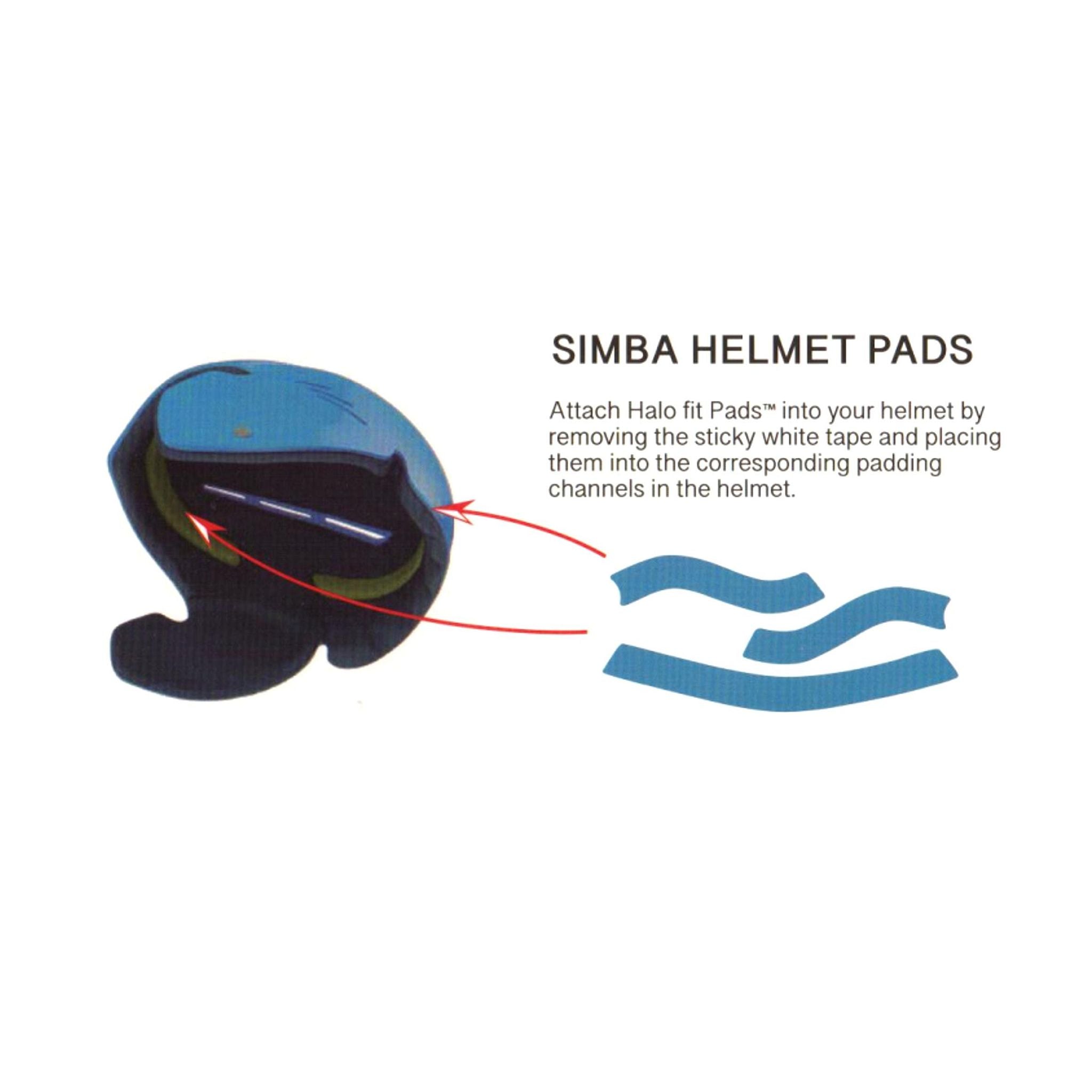 SIMBA SURF Helmet Halo fit Pads Pass Strips Blue