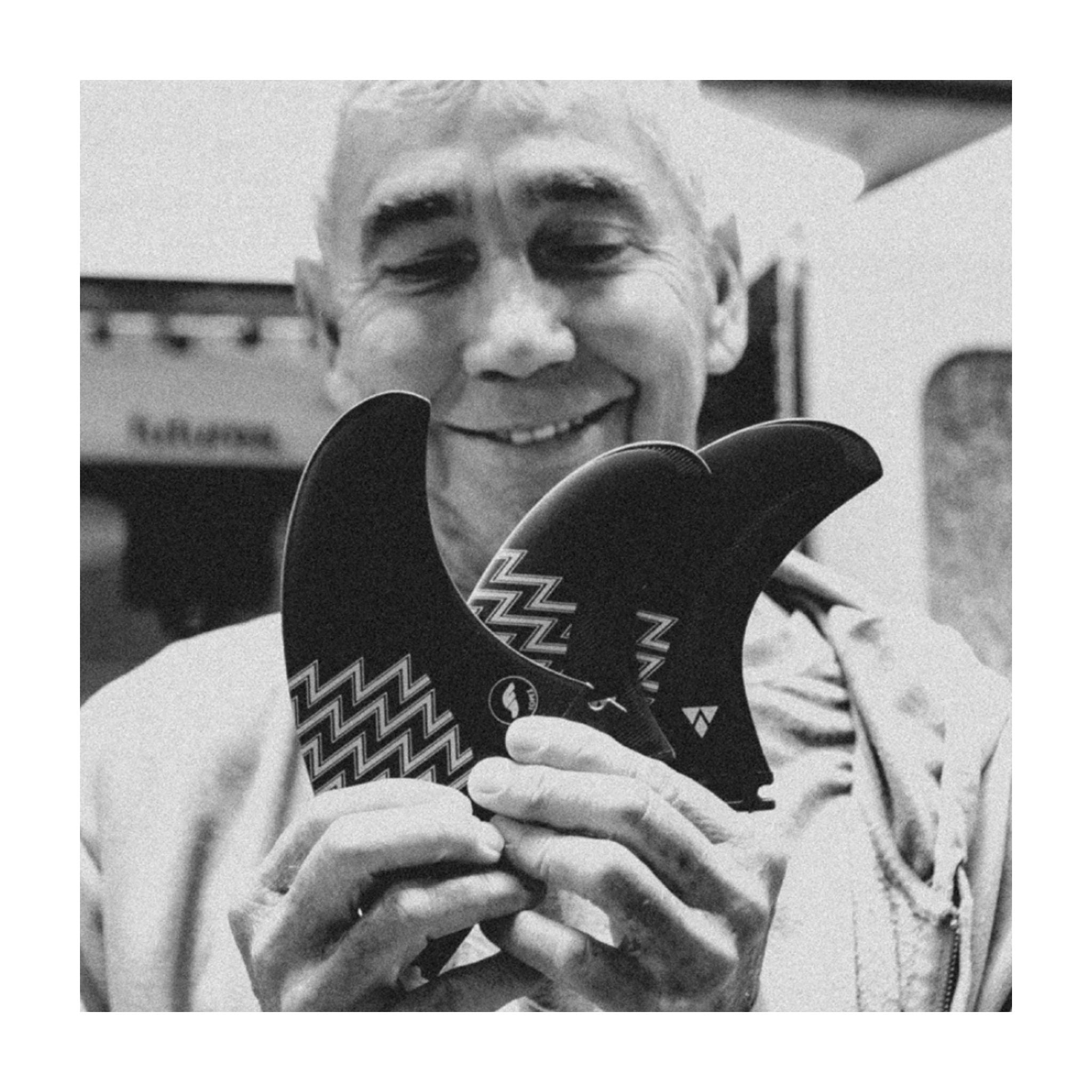 FUTURES Quad Thruster 5 Fin Set Gerry Lopez Alpha L Sand 5.2 / 6.8