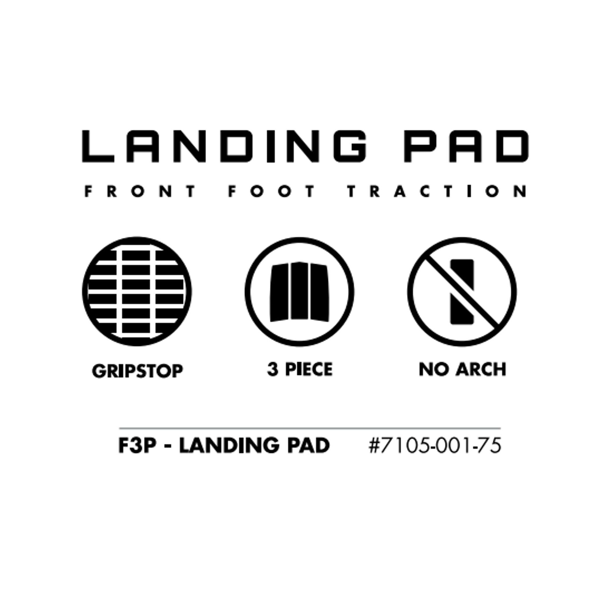 FUTURES Traction Landing Pad Surfboard Footpad Black