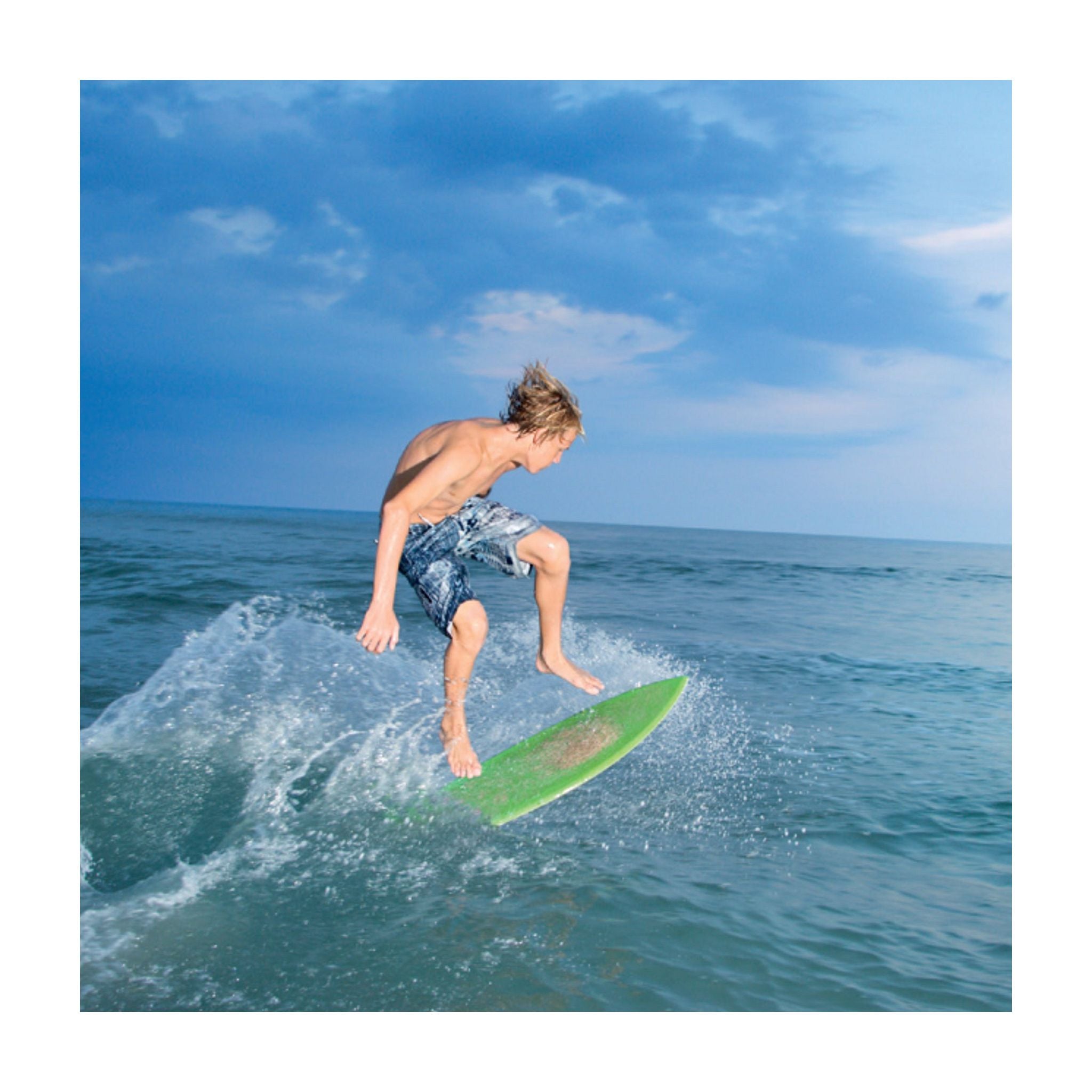 SkimOne EPS Epoxy Bamboo CLOVER Skimboard 123 x 52 Orange