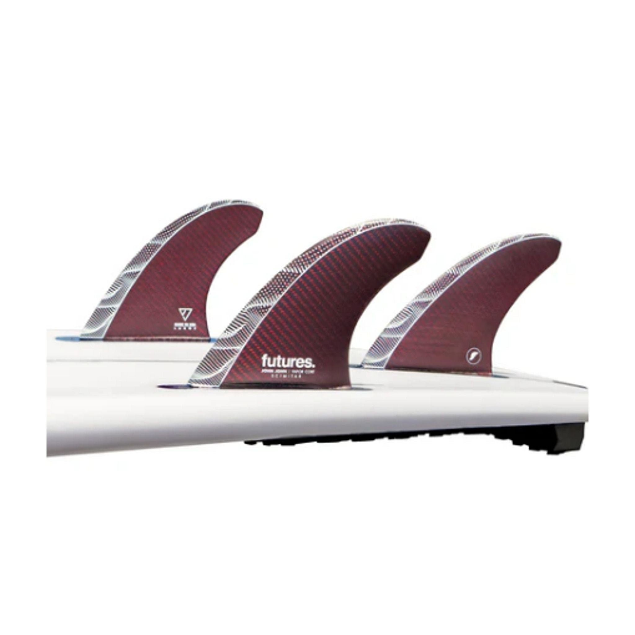 FUTURES Thruster Fin Set JJF Scimitar Vapor Core L Red