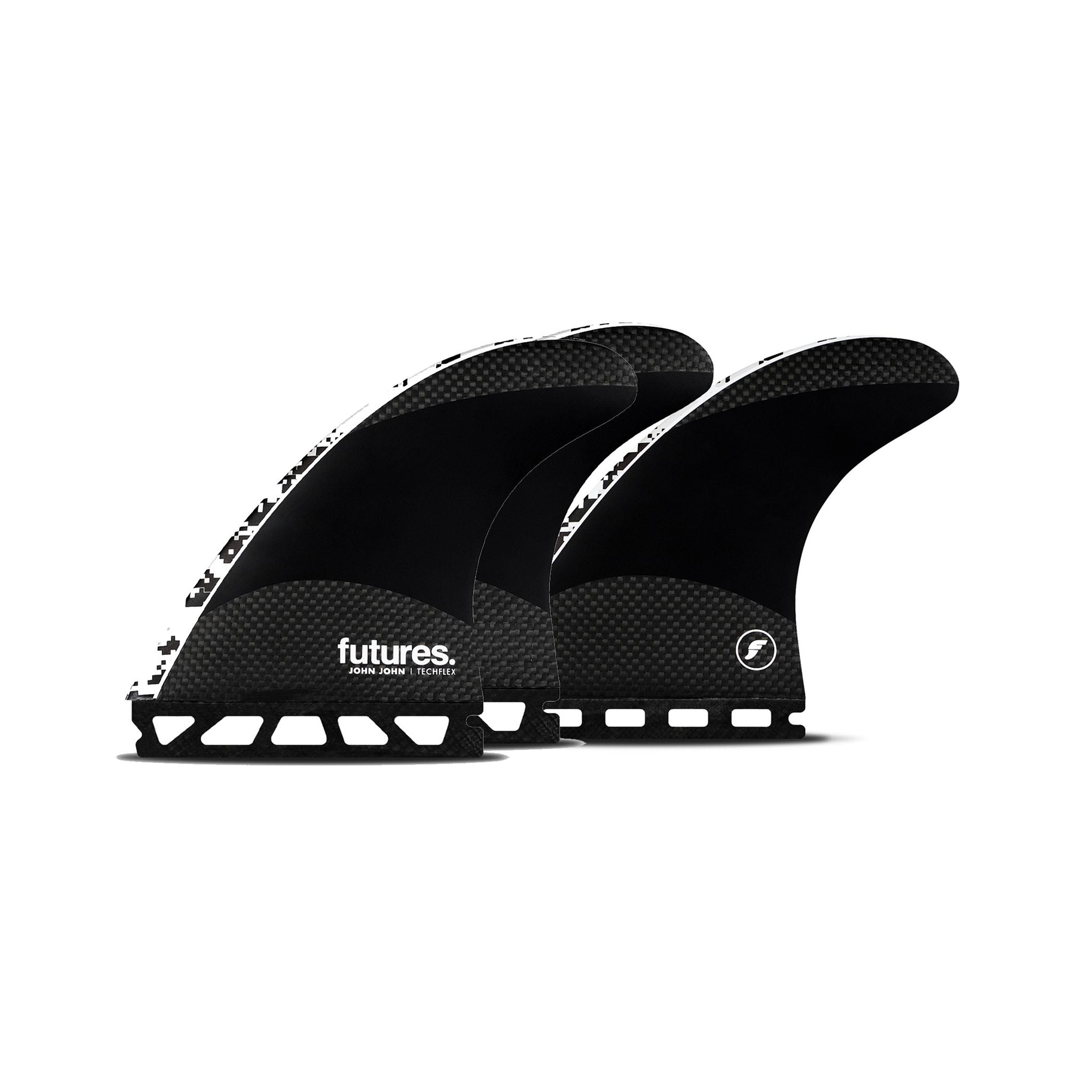 FUTURES Thruster Fin Set John John Techflex PRO M White 3.7