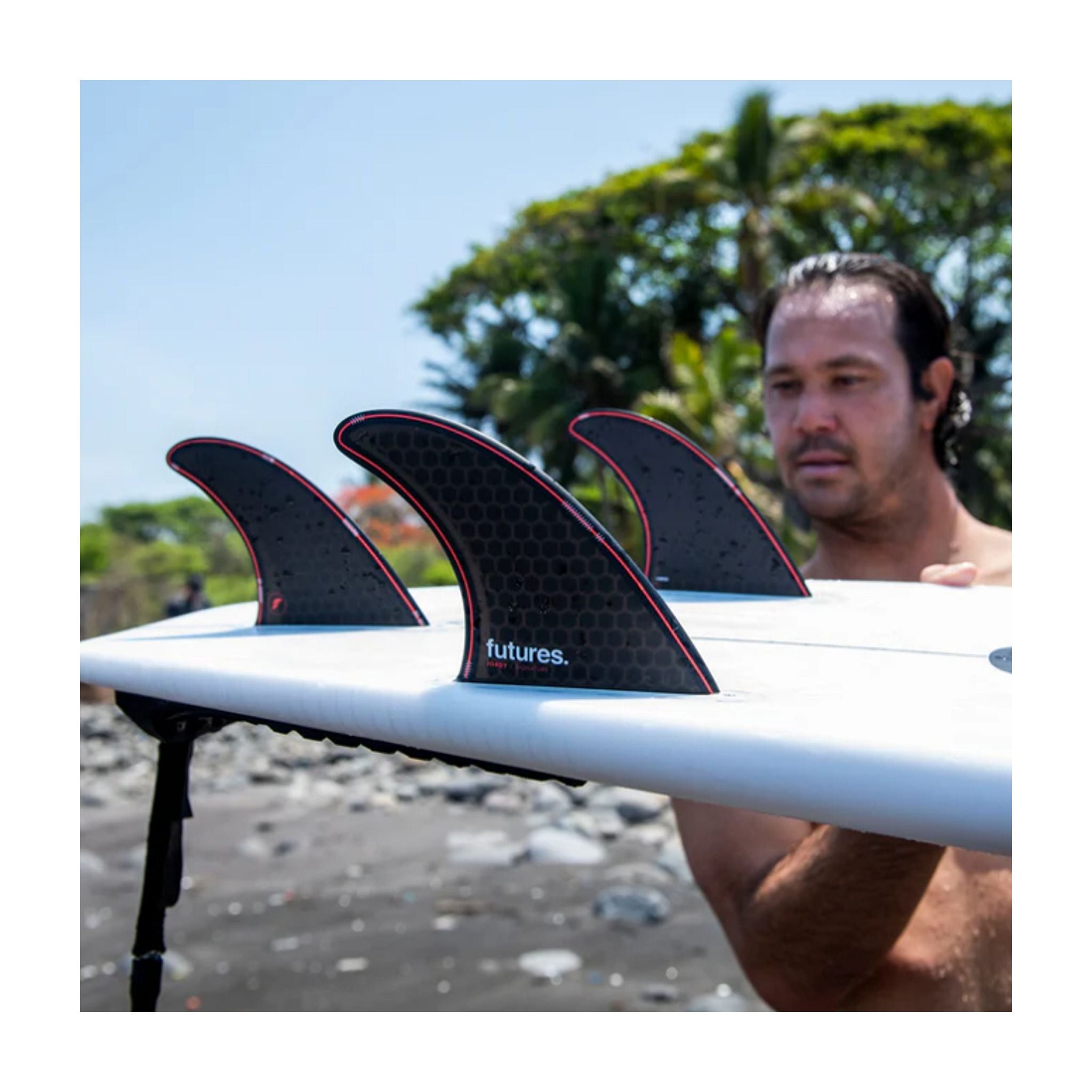 FUTURES Thruster Fin Set Jordy Smith Honeycomb
