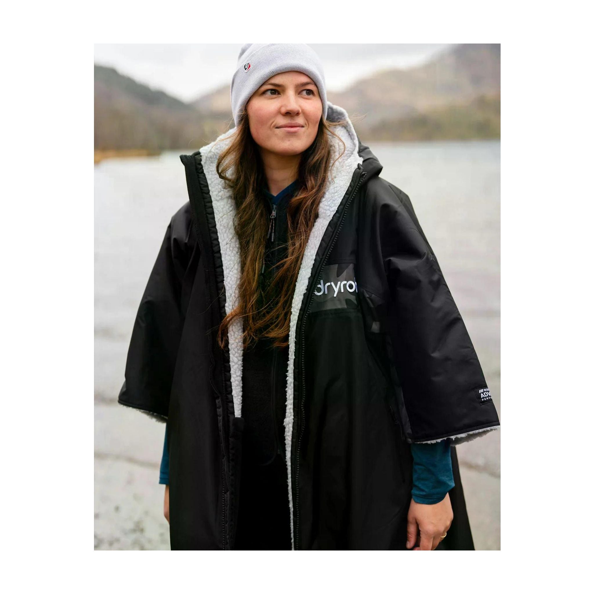 DRYROBE Advance Short Sleeve Black Camo Gray M Adult