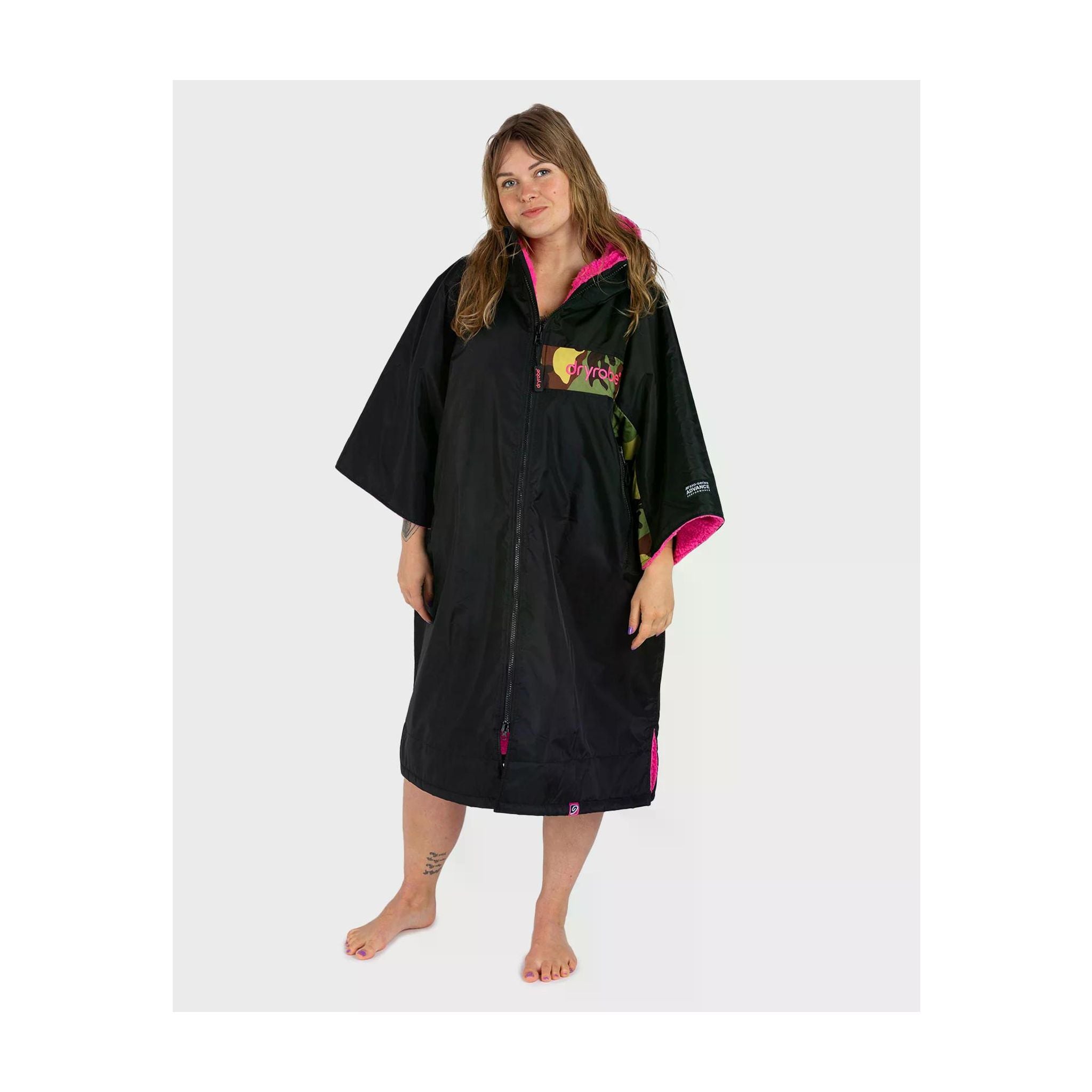 DRYROBE Advance Short Sleeve Black Red L