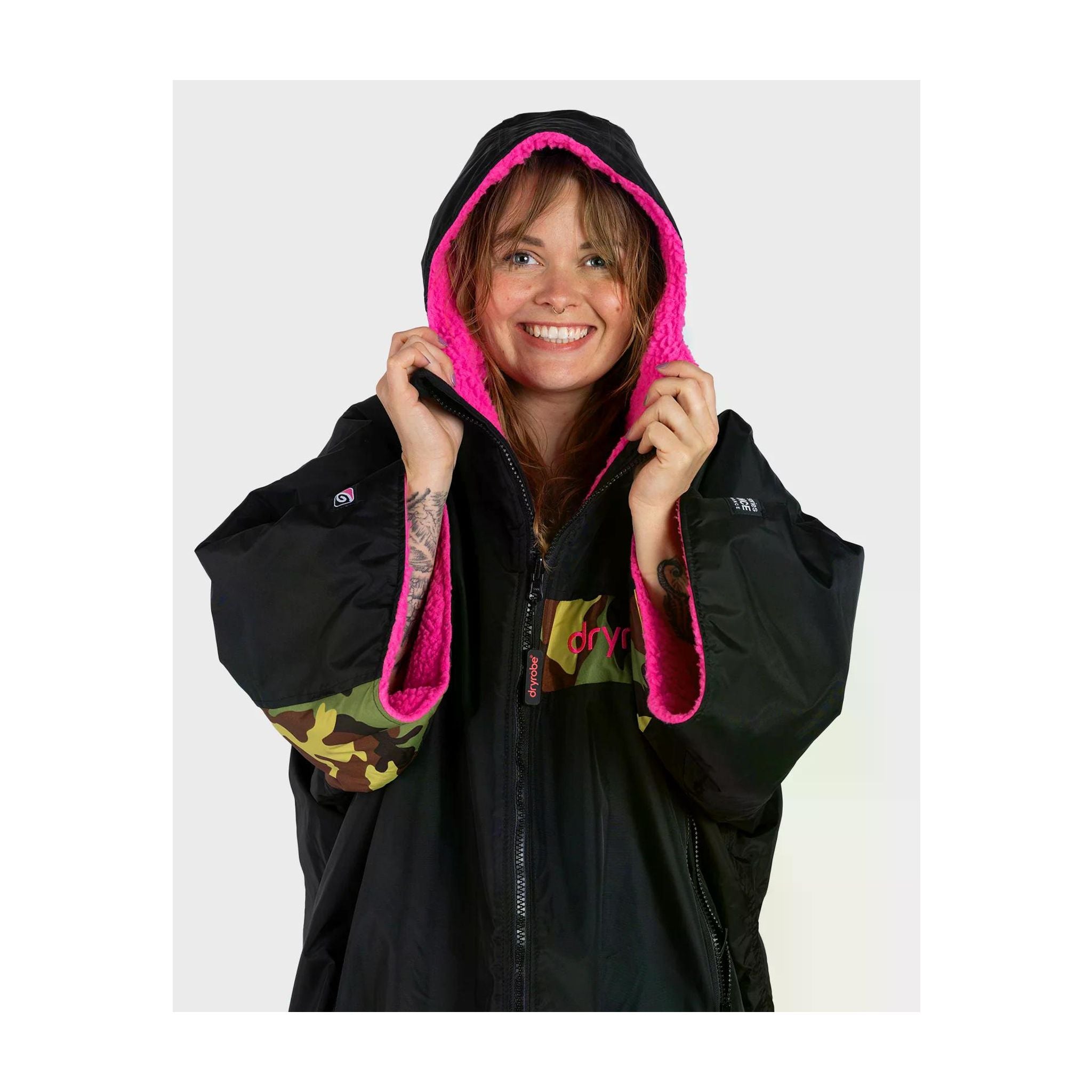 DRYROBE Advance Short Sleeve Black Red L