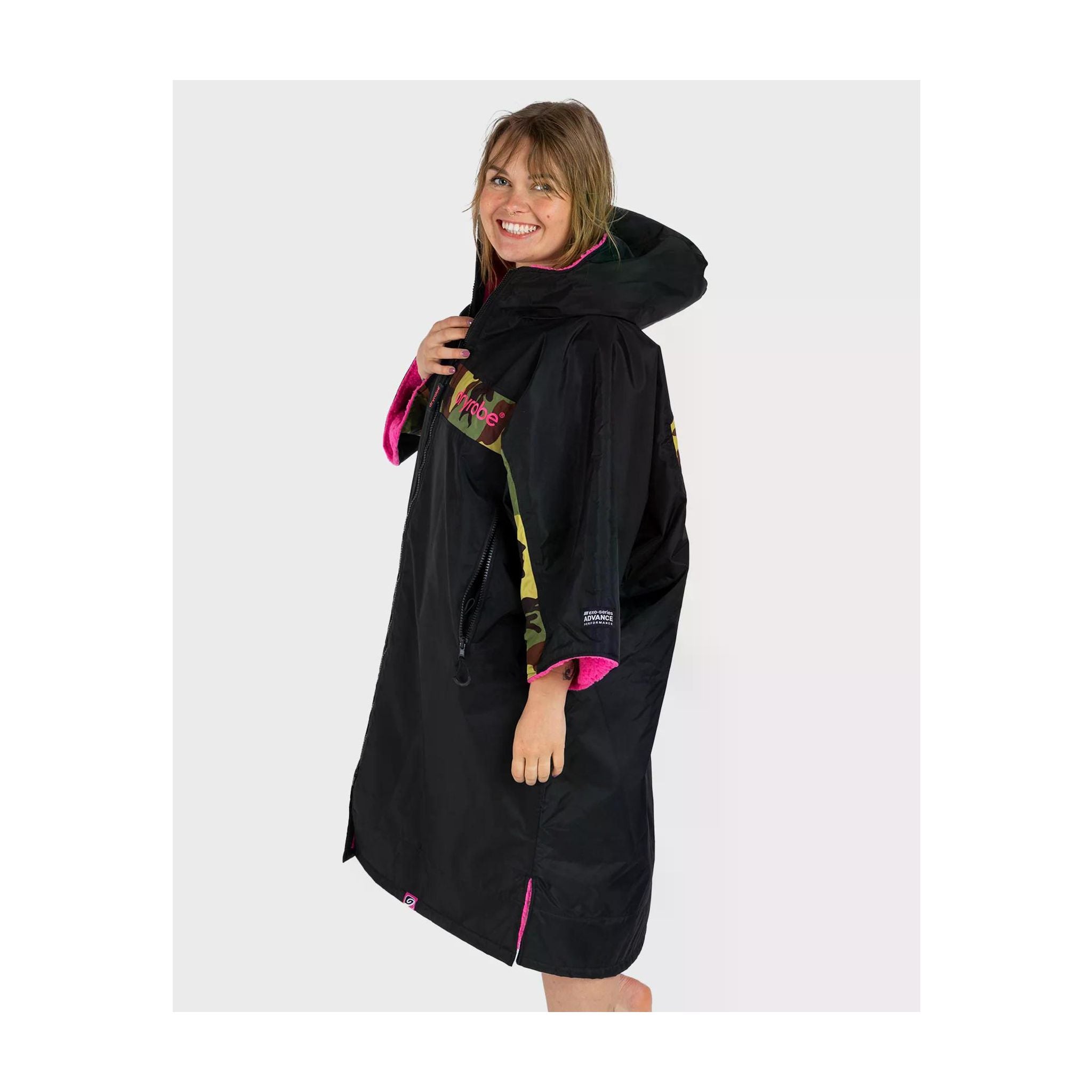 DRYROBE Advance Short Sleeve Black Red L