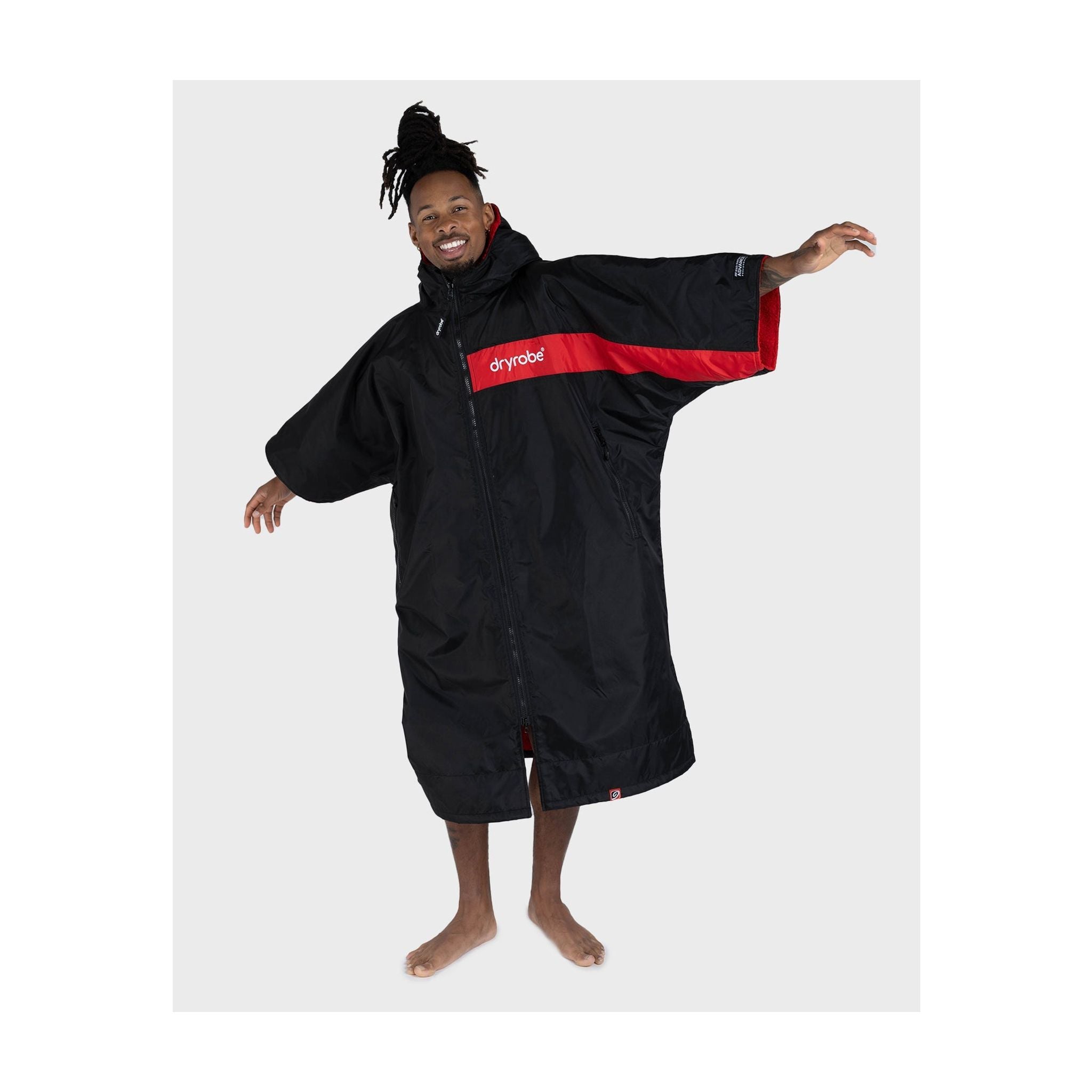 DRYROBE Advance Short Sleeve Black Red L