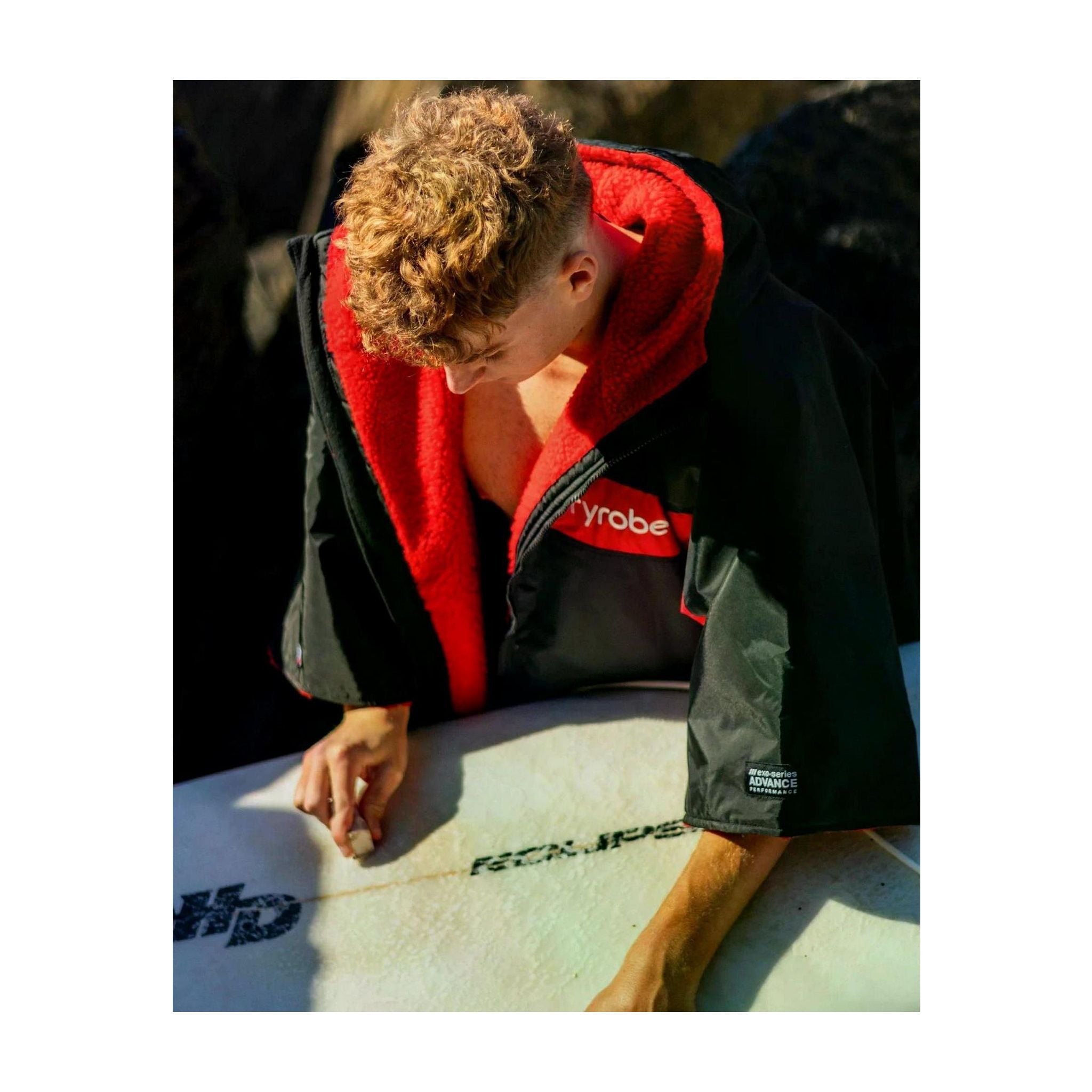 DRYROBE Advance Short Sleeve Black Red L