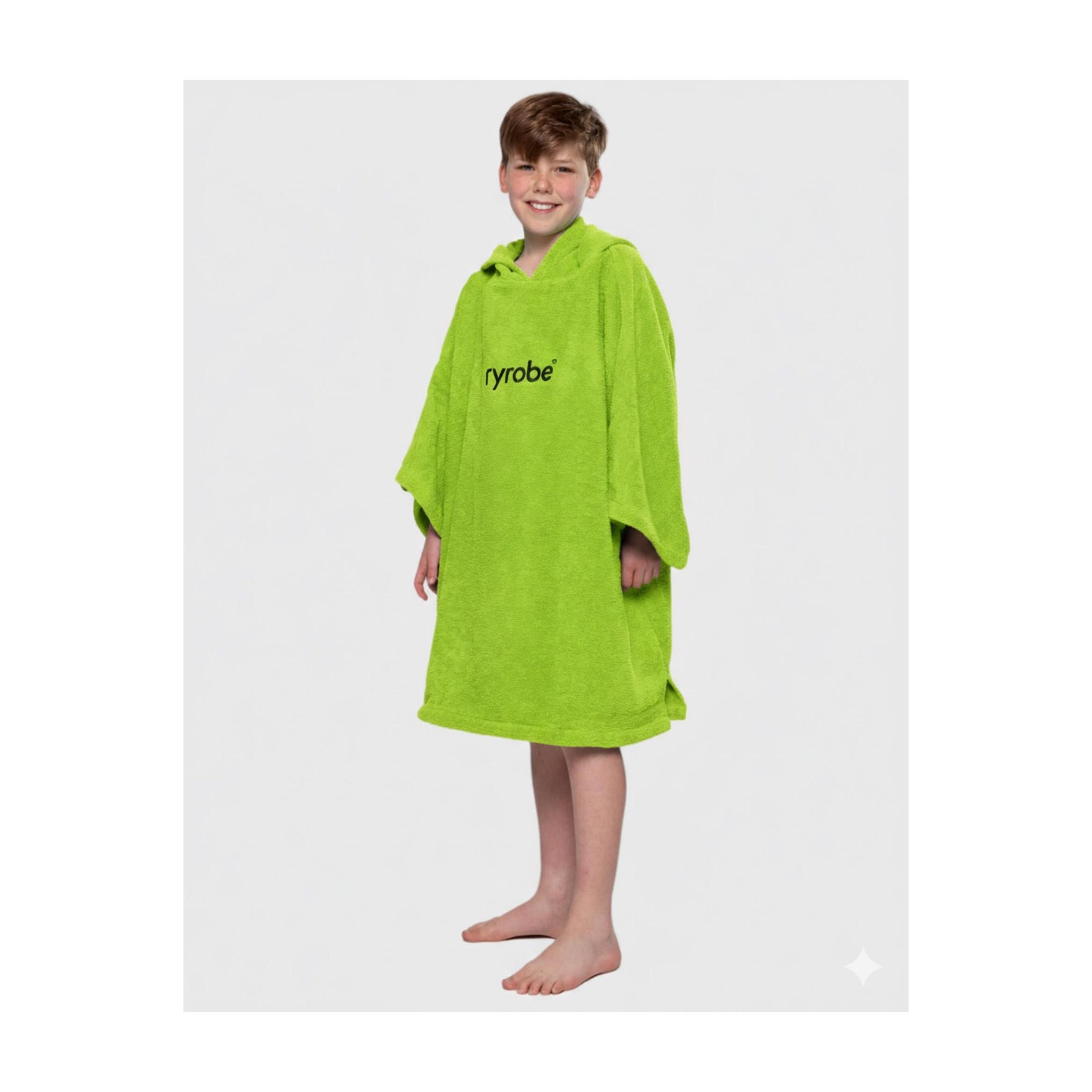 DRYROBE Handtuchmantel Bio KIDS Lime Green