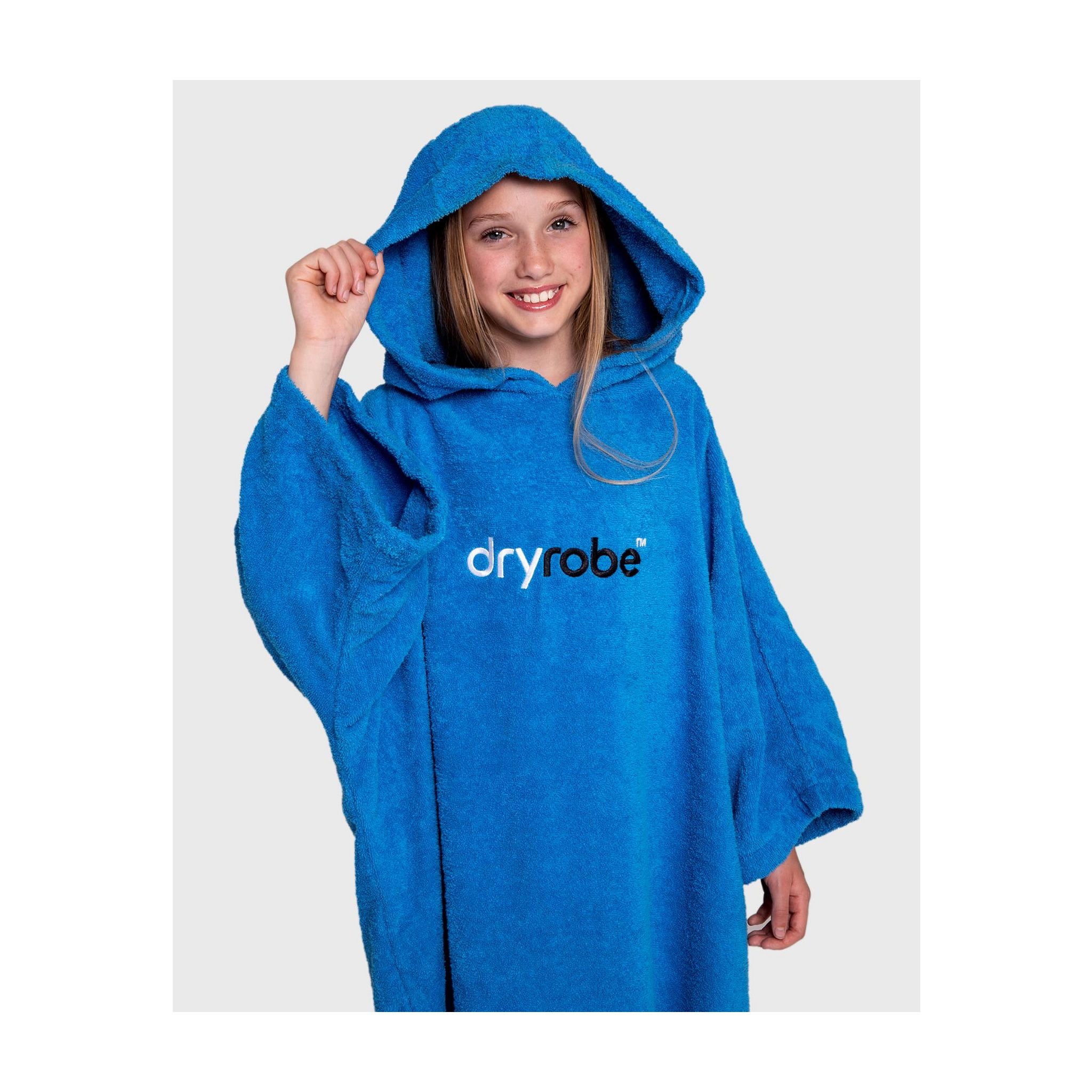 DRYROBE Handtuchmantel Bio KIDS Blue