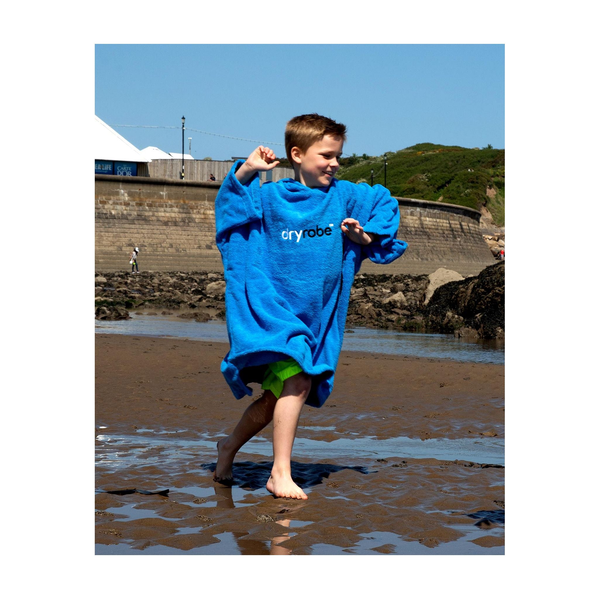 DRYROBE Handtuchmantel Bio KIDS Blue