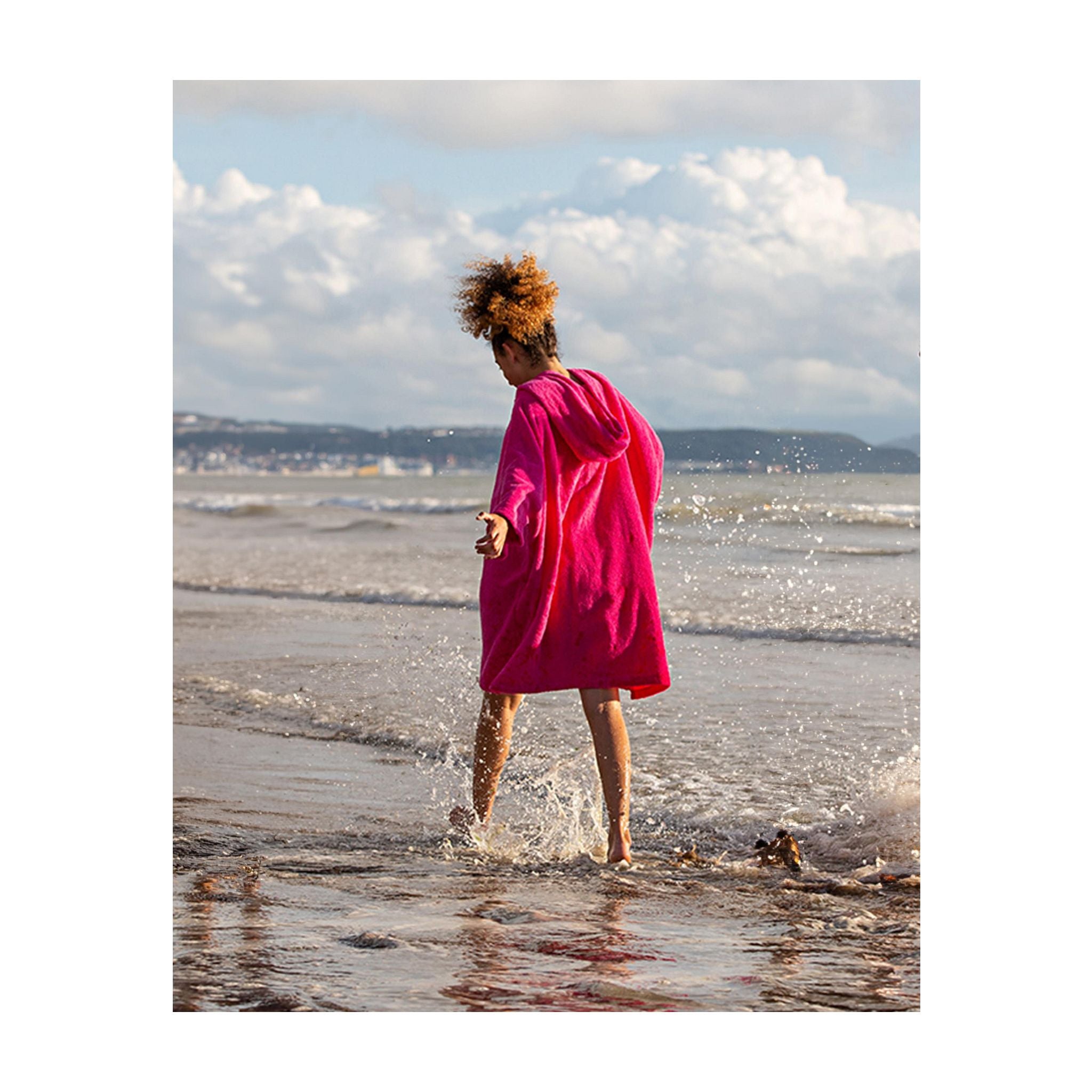 DRYROBE Handtuchmantel Bio KIDS Pink
