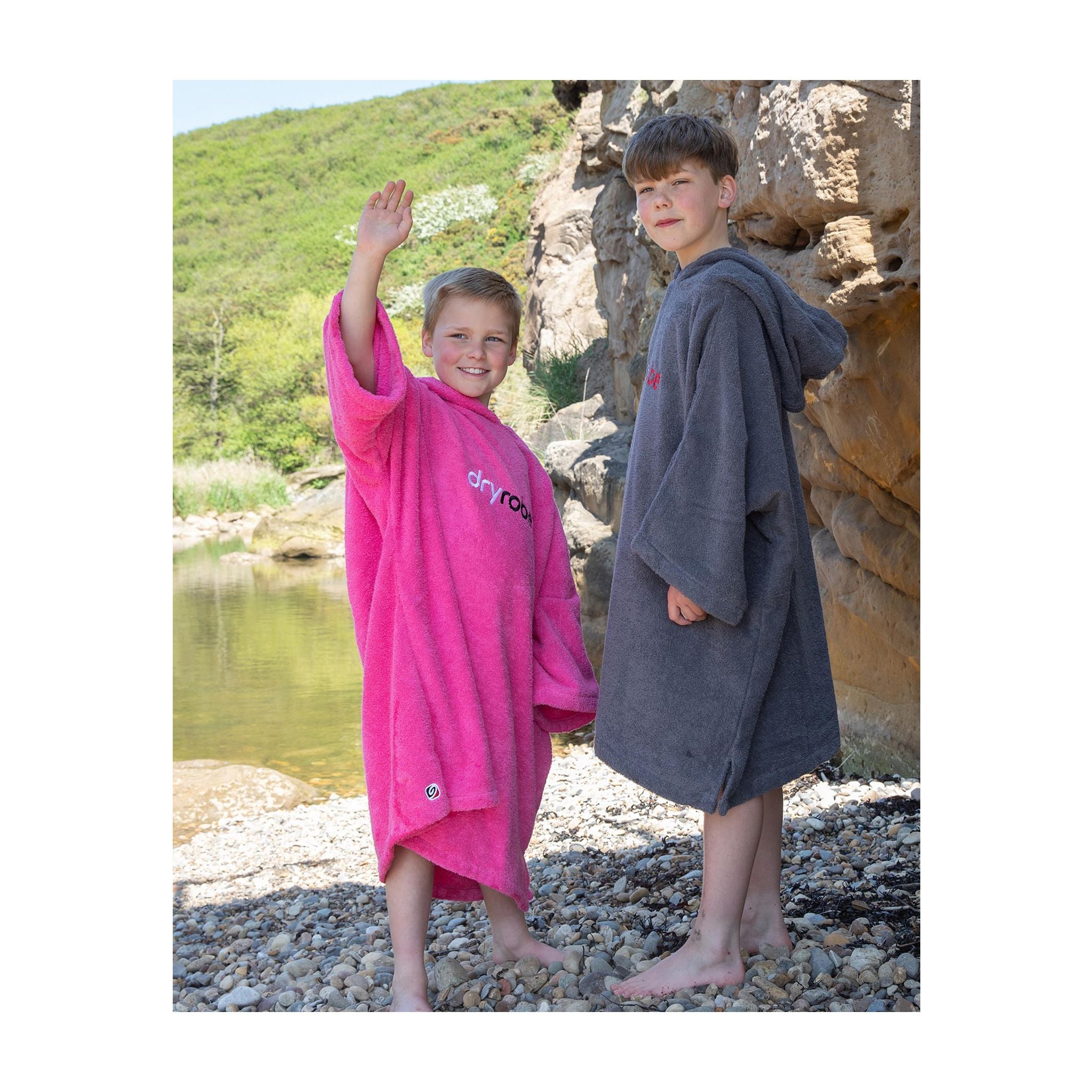 DRYROBE Handtuchmantel Bio KIDS Pink