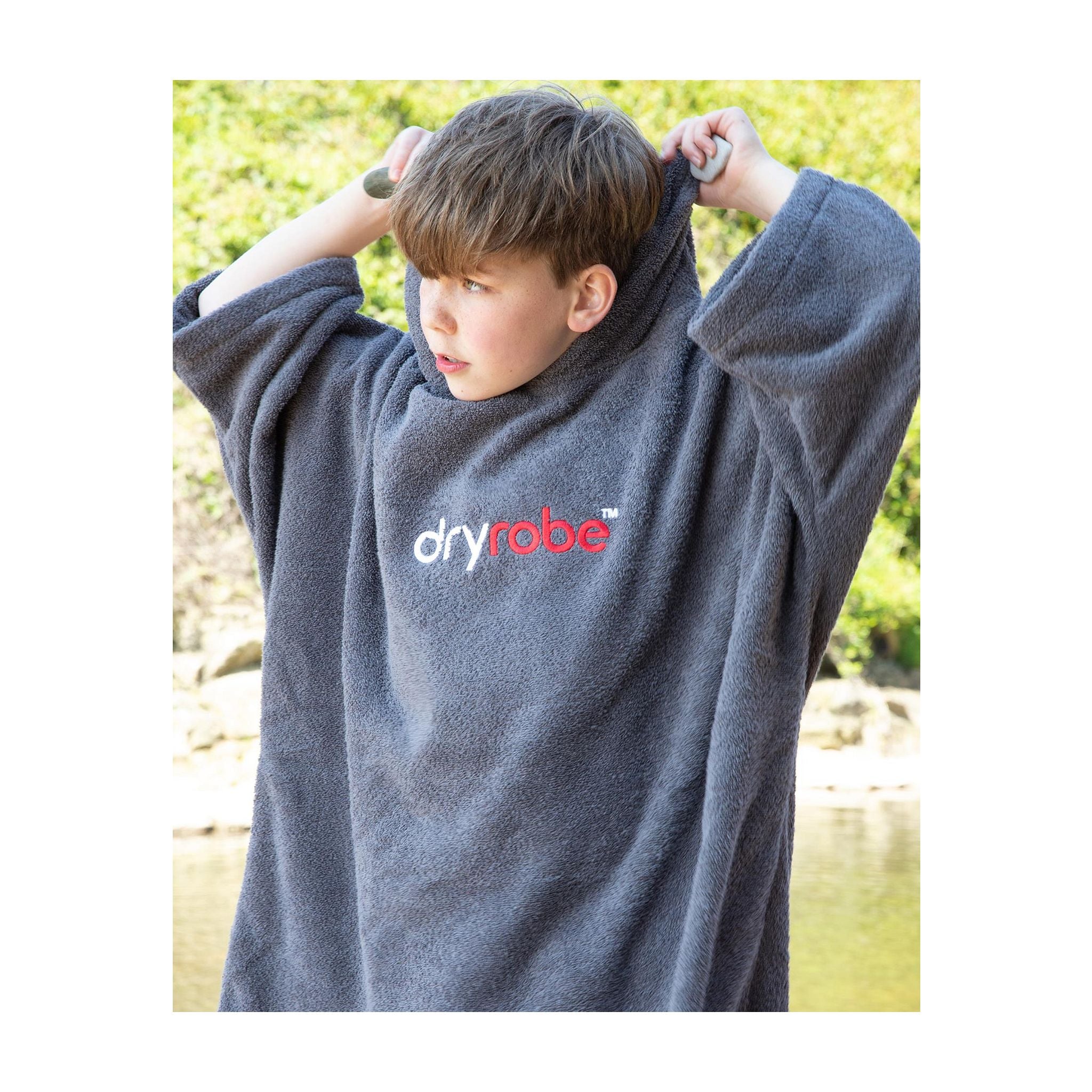 DRYROBE Handtuchmantel Bio KIDS Slate