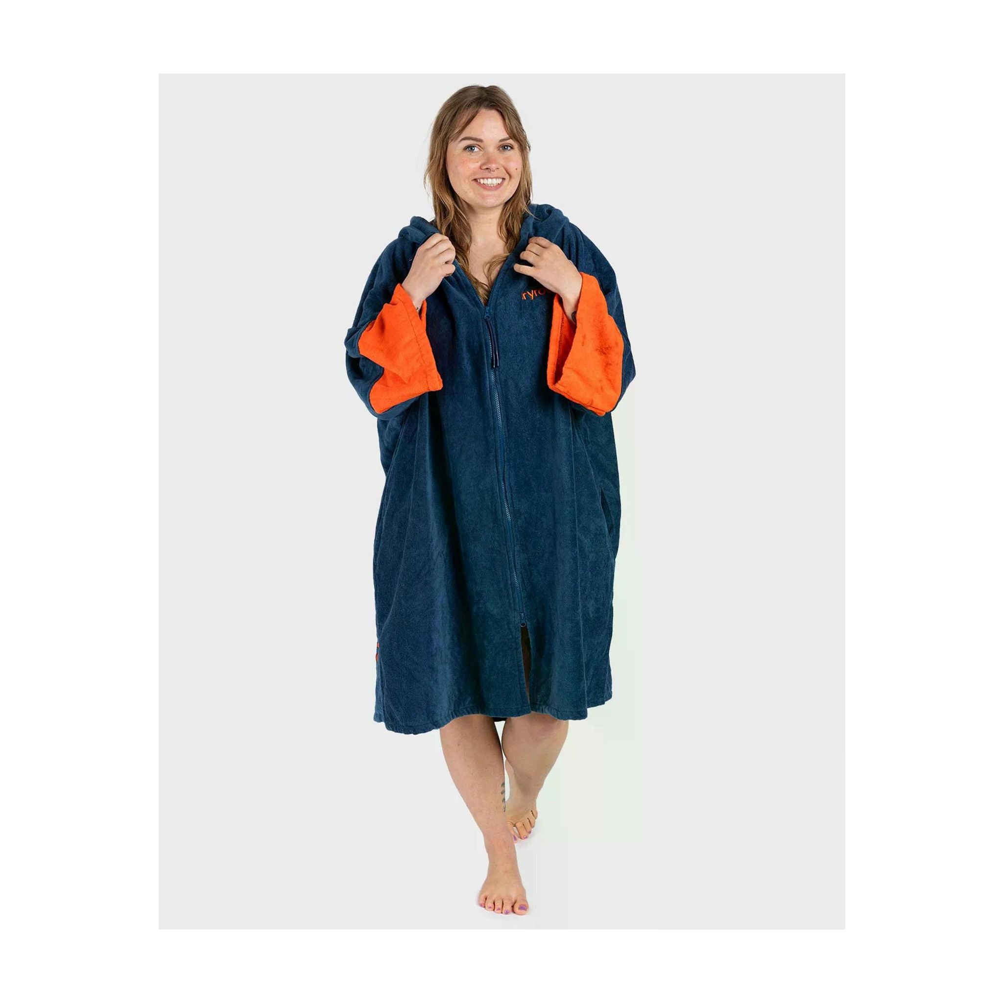 DRYROBE Fullzip cotton towel coat