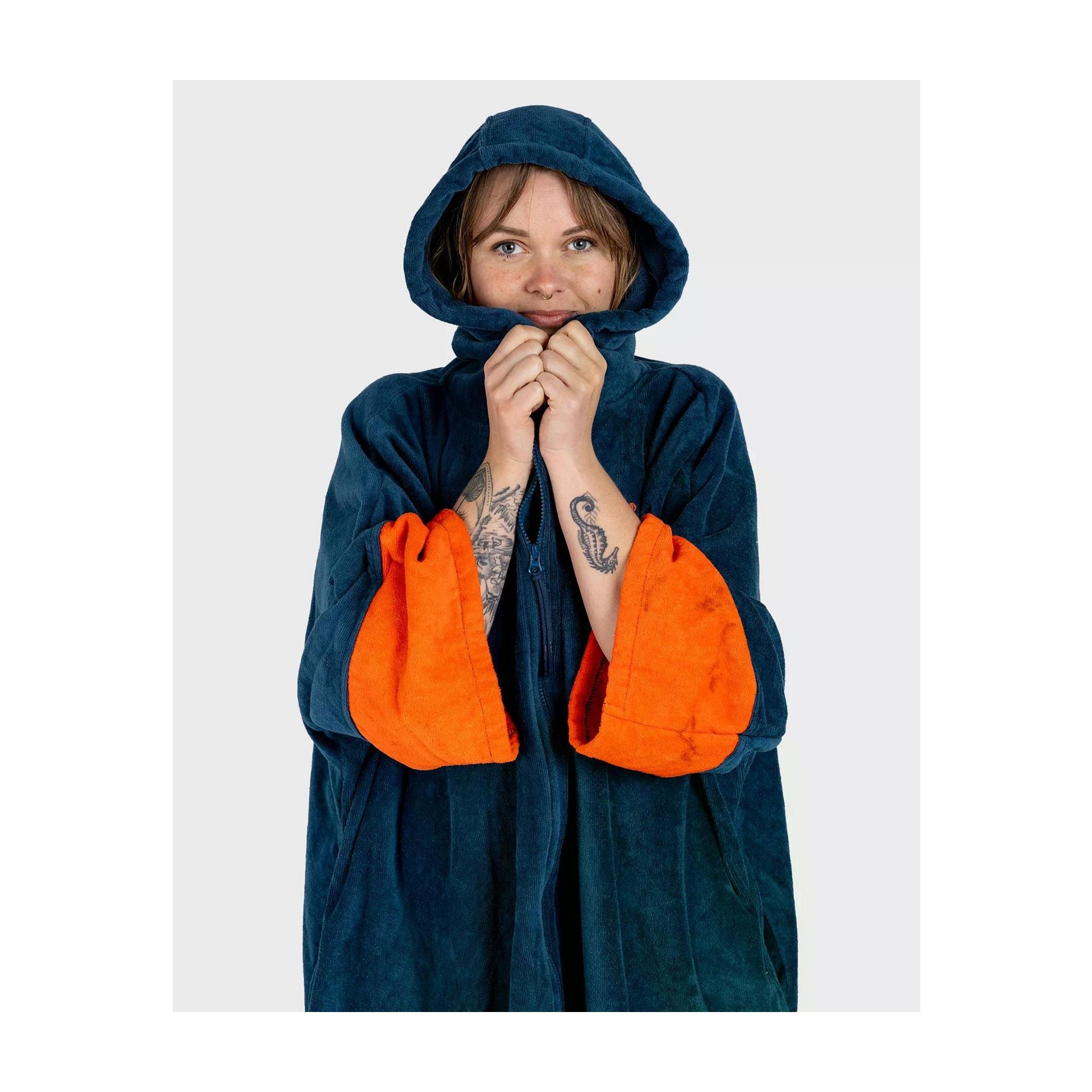 DRYROBE Fullzip cotton towel coat