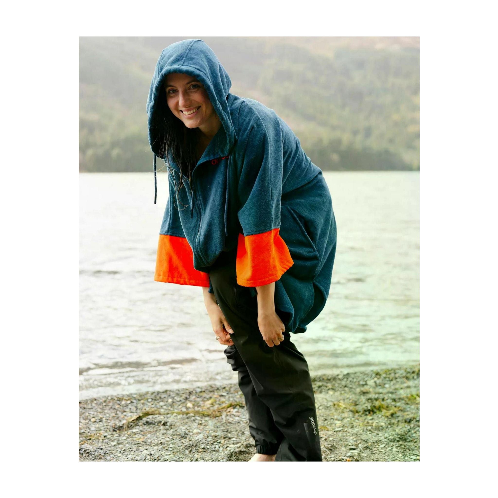 DRYROBE Fullzip cotton towel coat