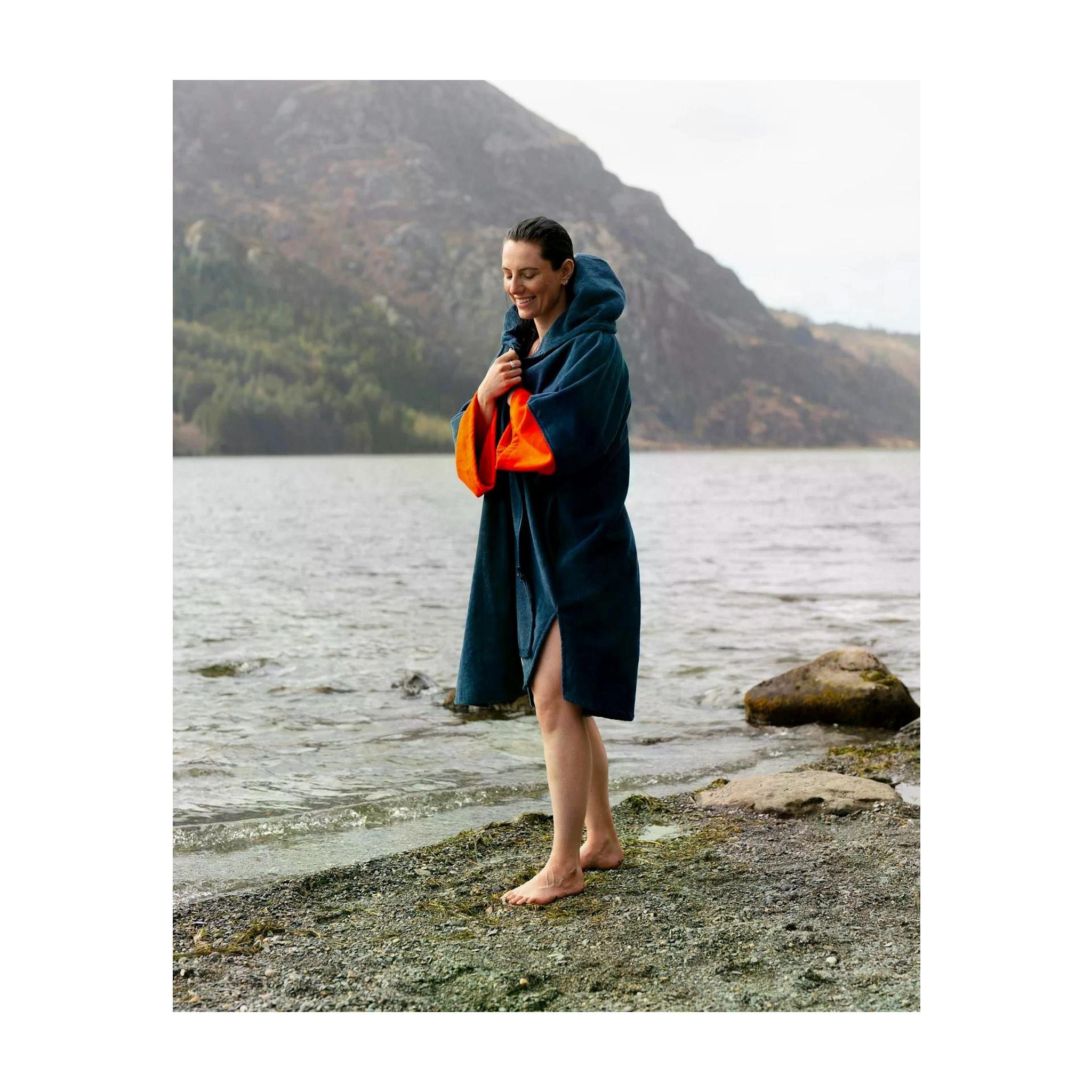 DRYROBE Fullzip cotton towel coat