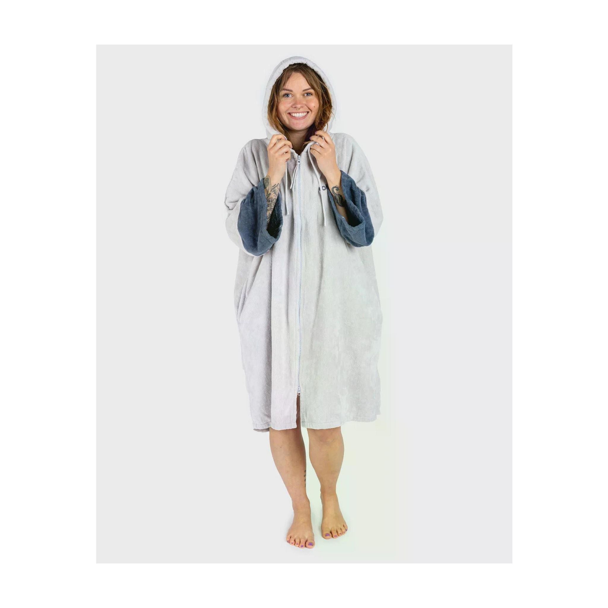 DRYROBE Fullzip cotton towel coat